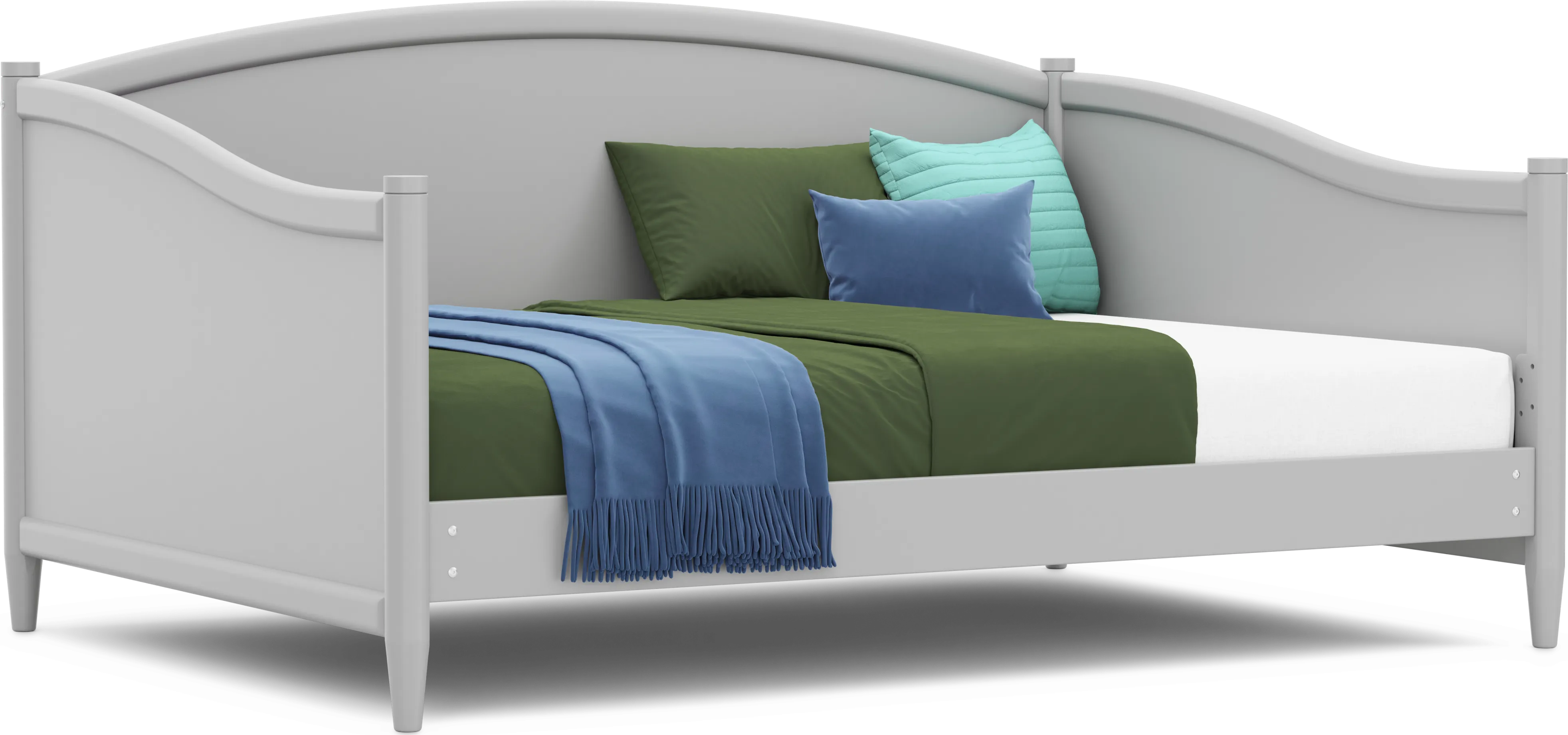 Kids Modern Colors Light Gray Full Daybed - Thumbnail - Image 1