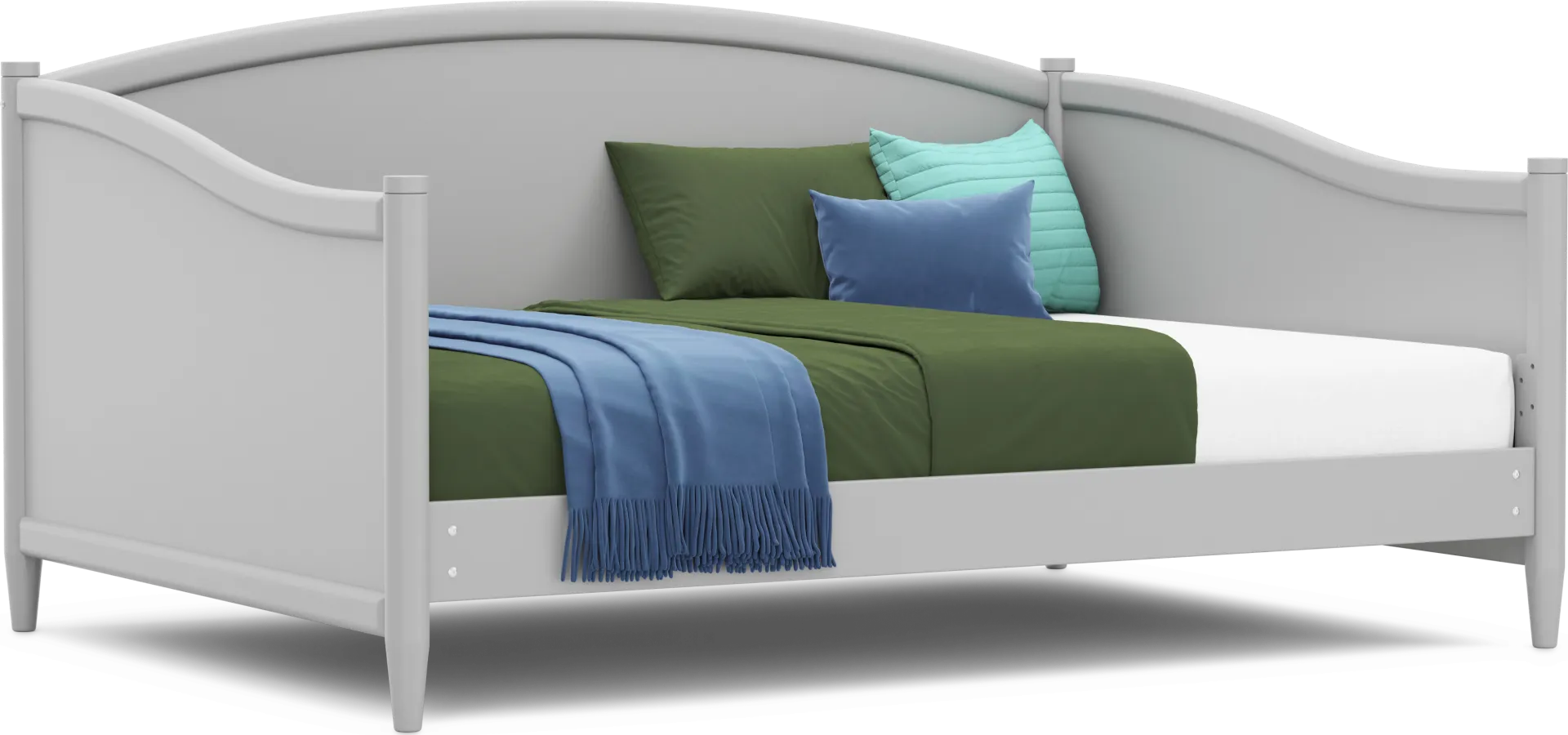 Kids Modern Colors Light Gray Full Daybed - Image 1