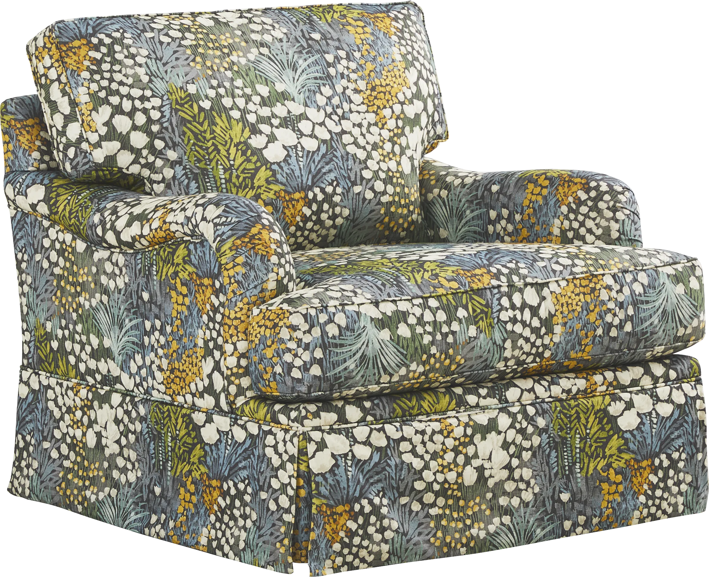 Mara Green Swivel Chair - Thumbnail - Image 1