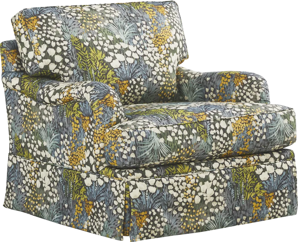 Mara Green Swivel Chair