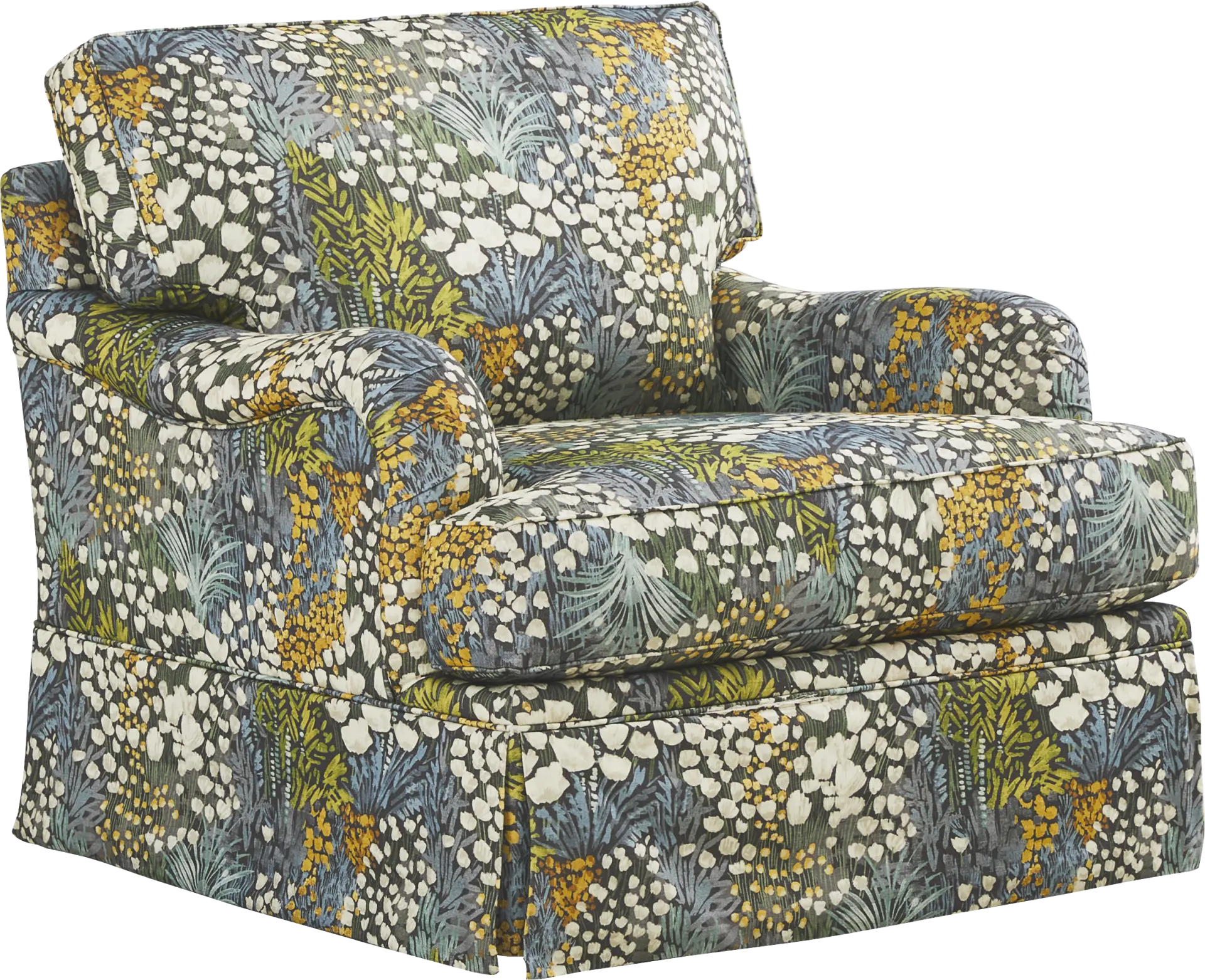 Mara Green Swivel Chair