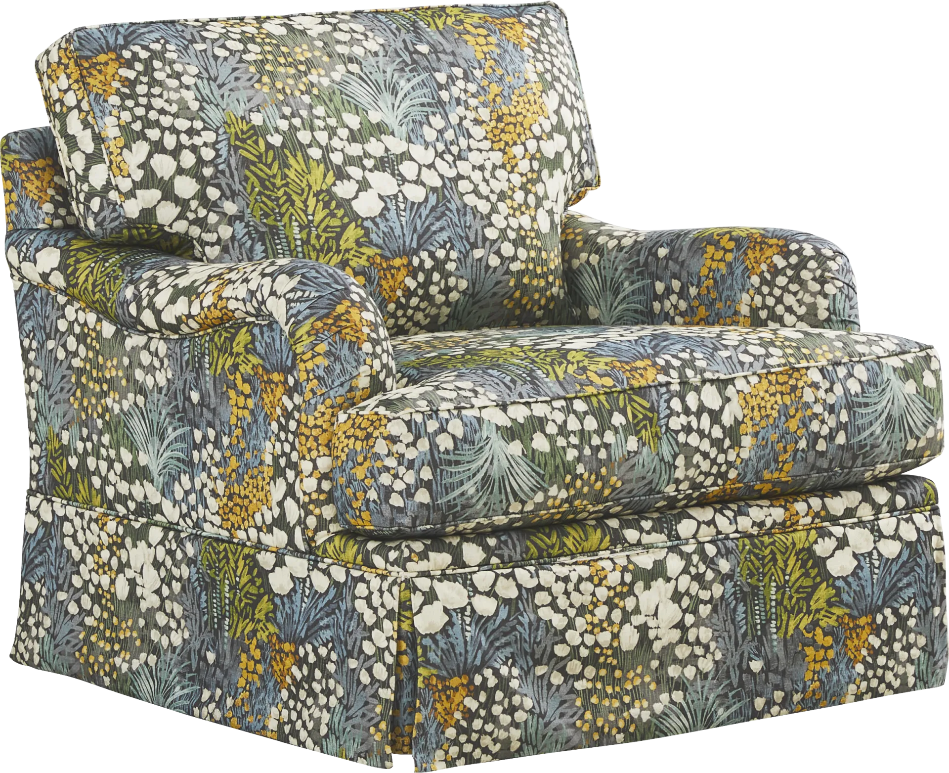 Mara Green Swivel Chair - Image 1