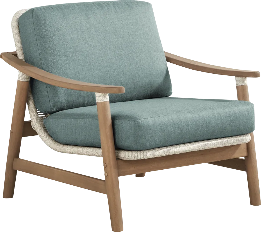 Raphina Gray Outdoor Club Chair with Jungle Cushions