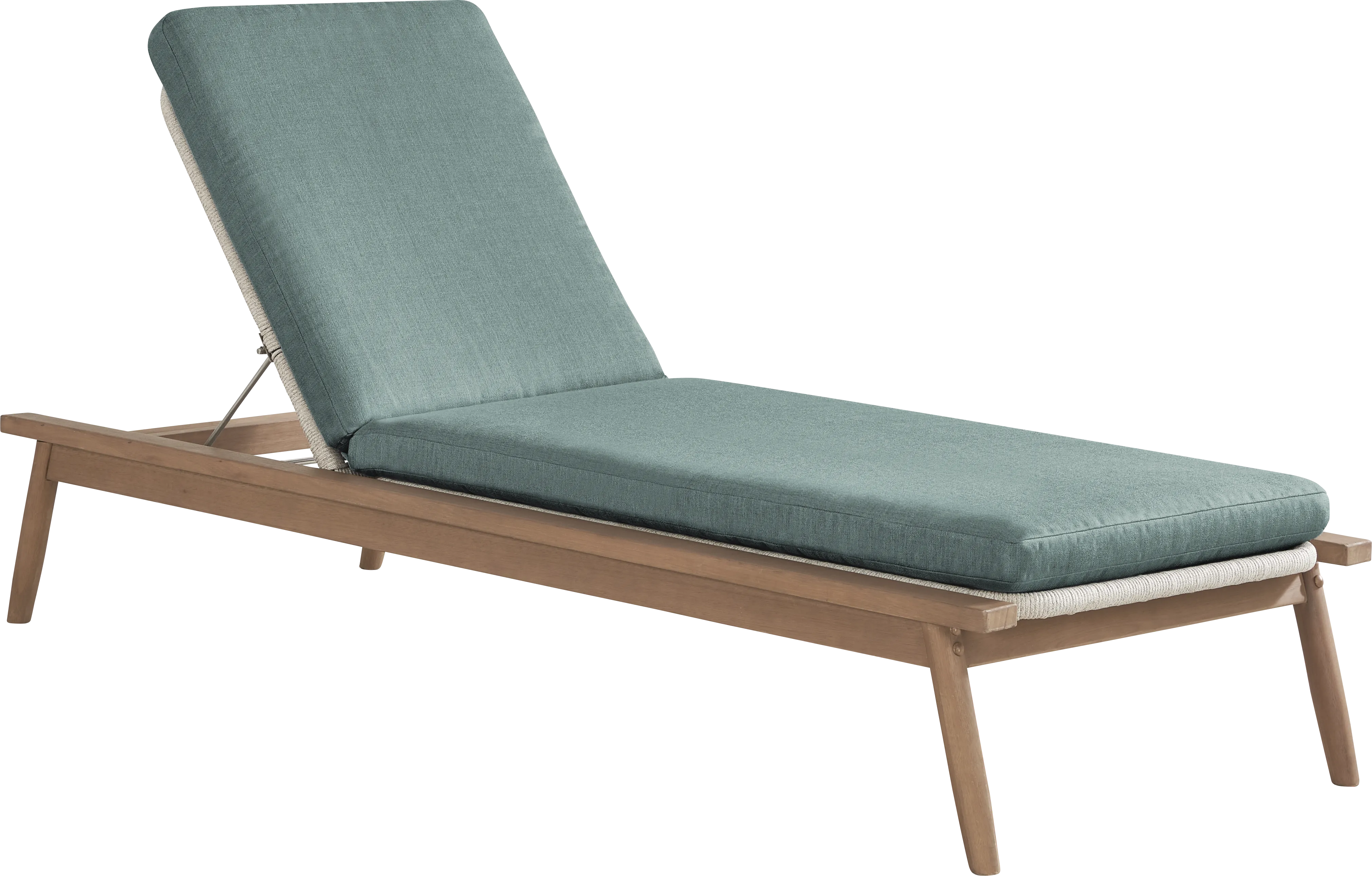Raphina Gray Outdoor Chaise with Jungle Cushions - Thumbnail - Image 1