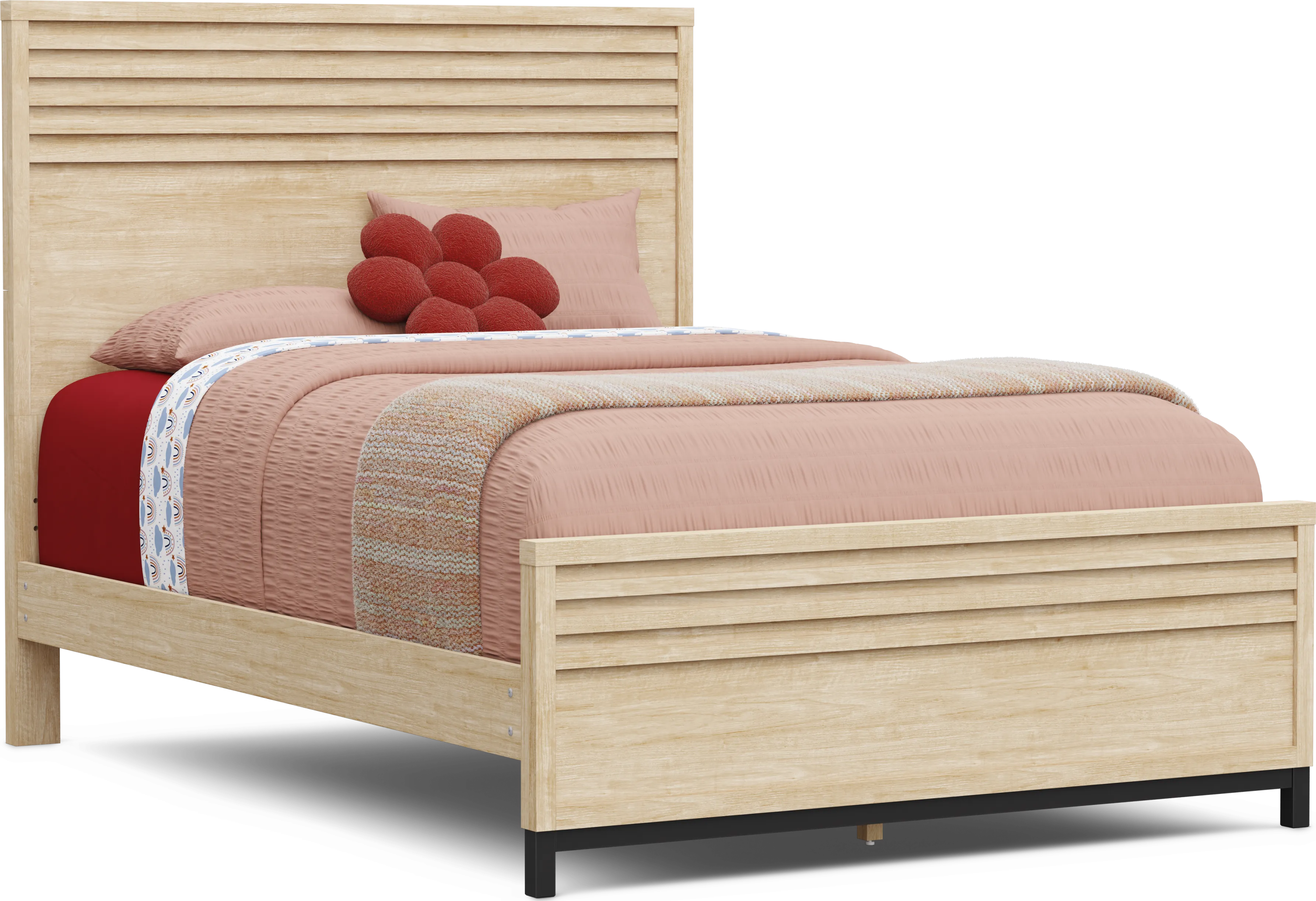 Kids Northridge Drive Oatmeal Full Panel Bed - Thumbnail - Image 1