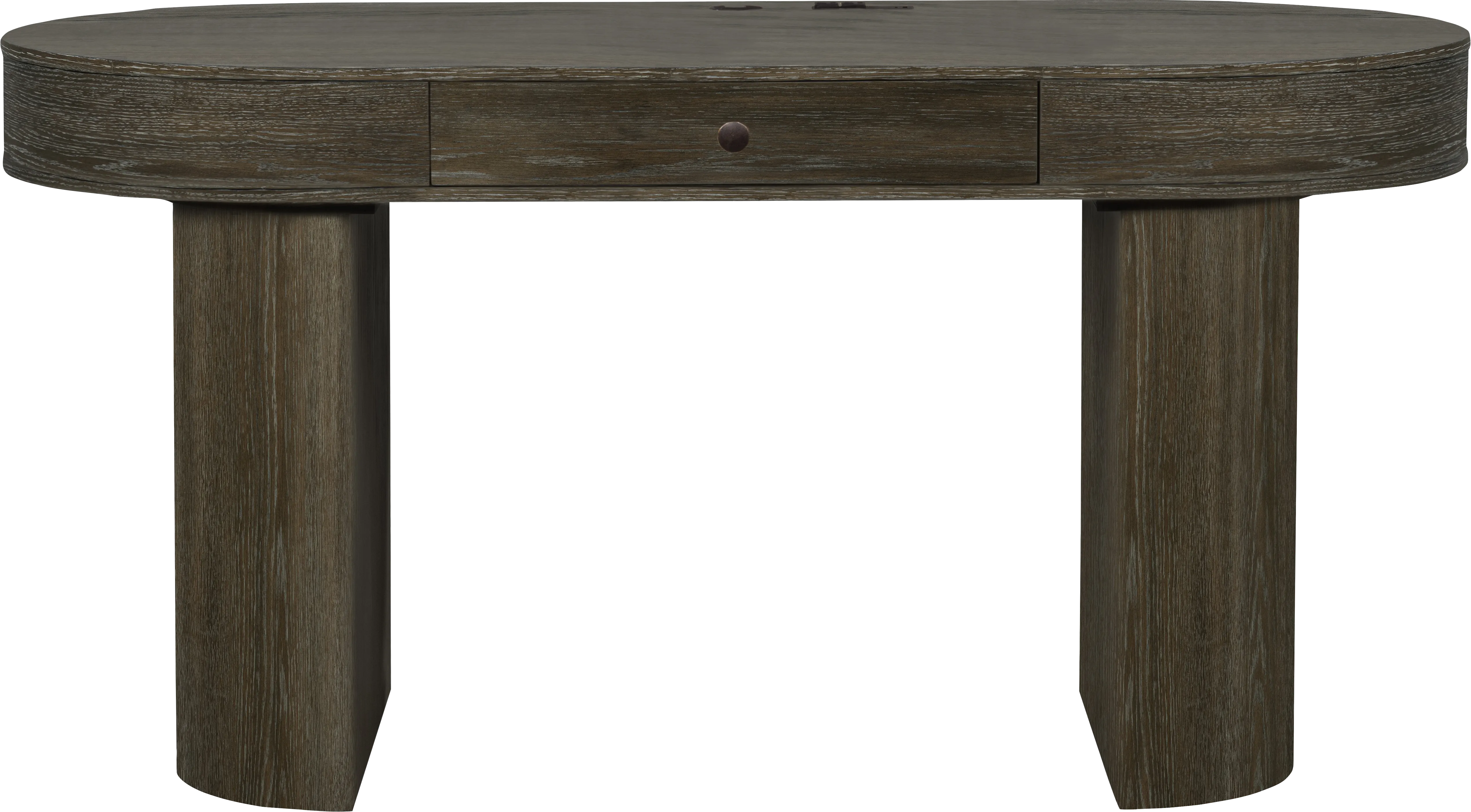 Pascal Oak Finish Writing Desk - Thumbnail - Image 1