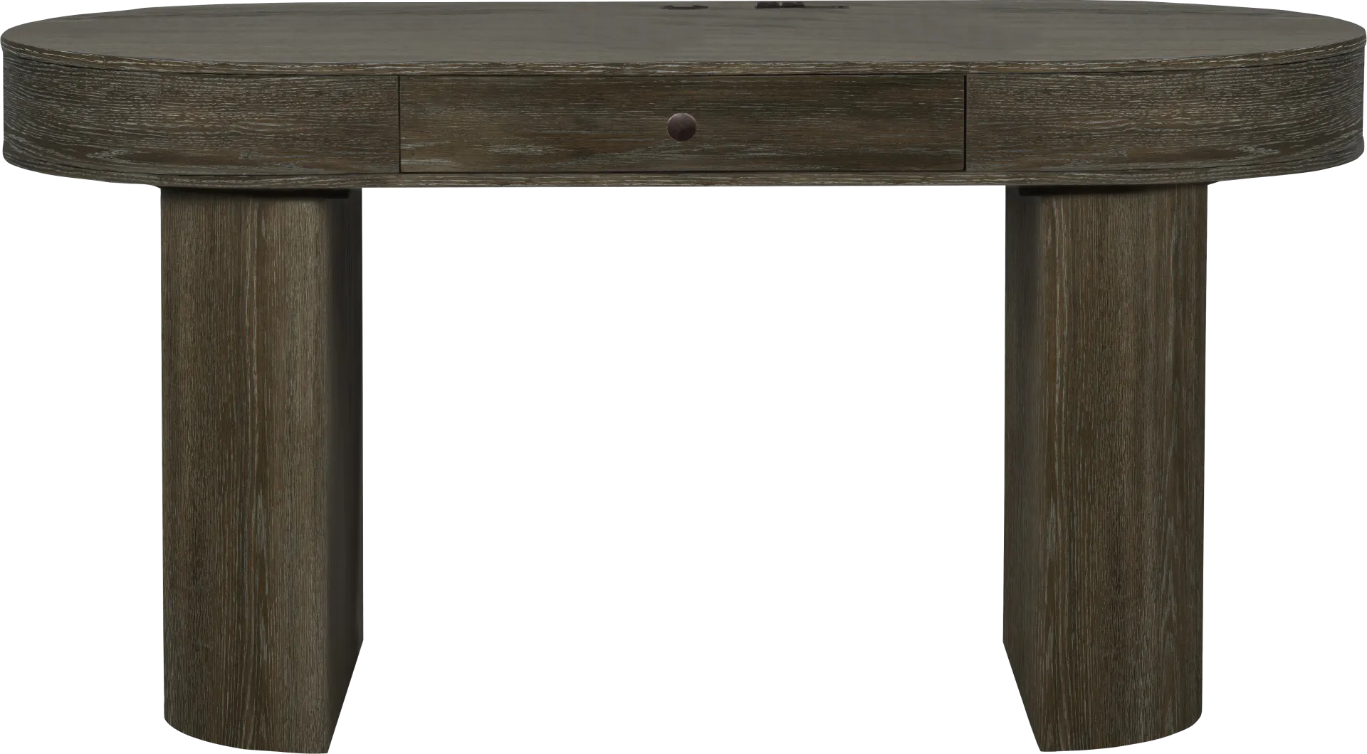 Pascal Oak Finish Writing Desk - Image 1