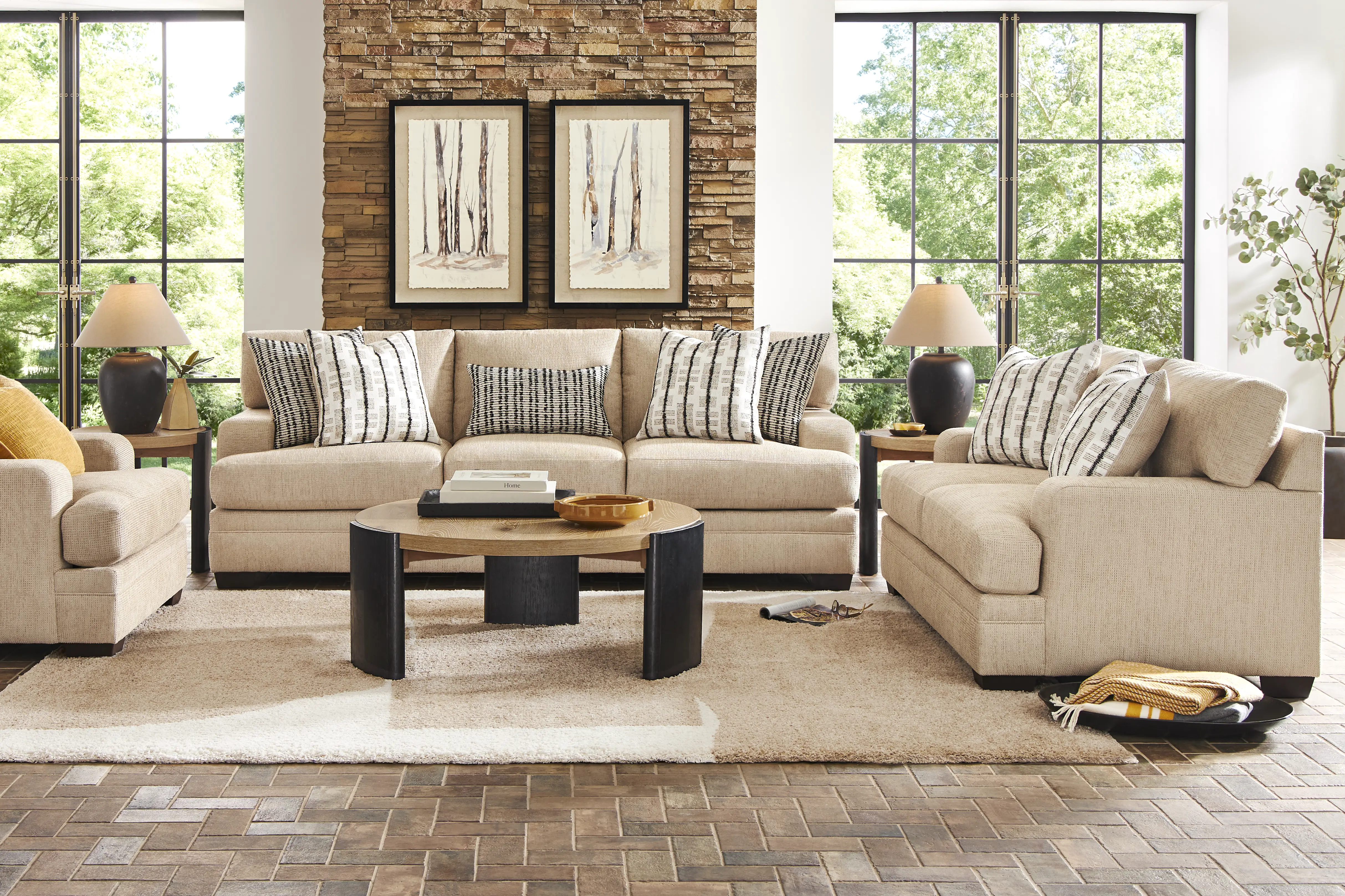 Conover Street Beige 8 Pc Living Room - Thumbnail - Image 1