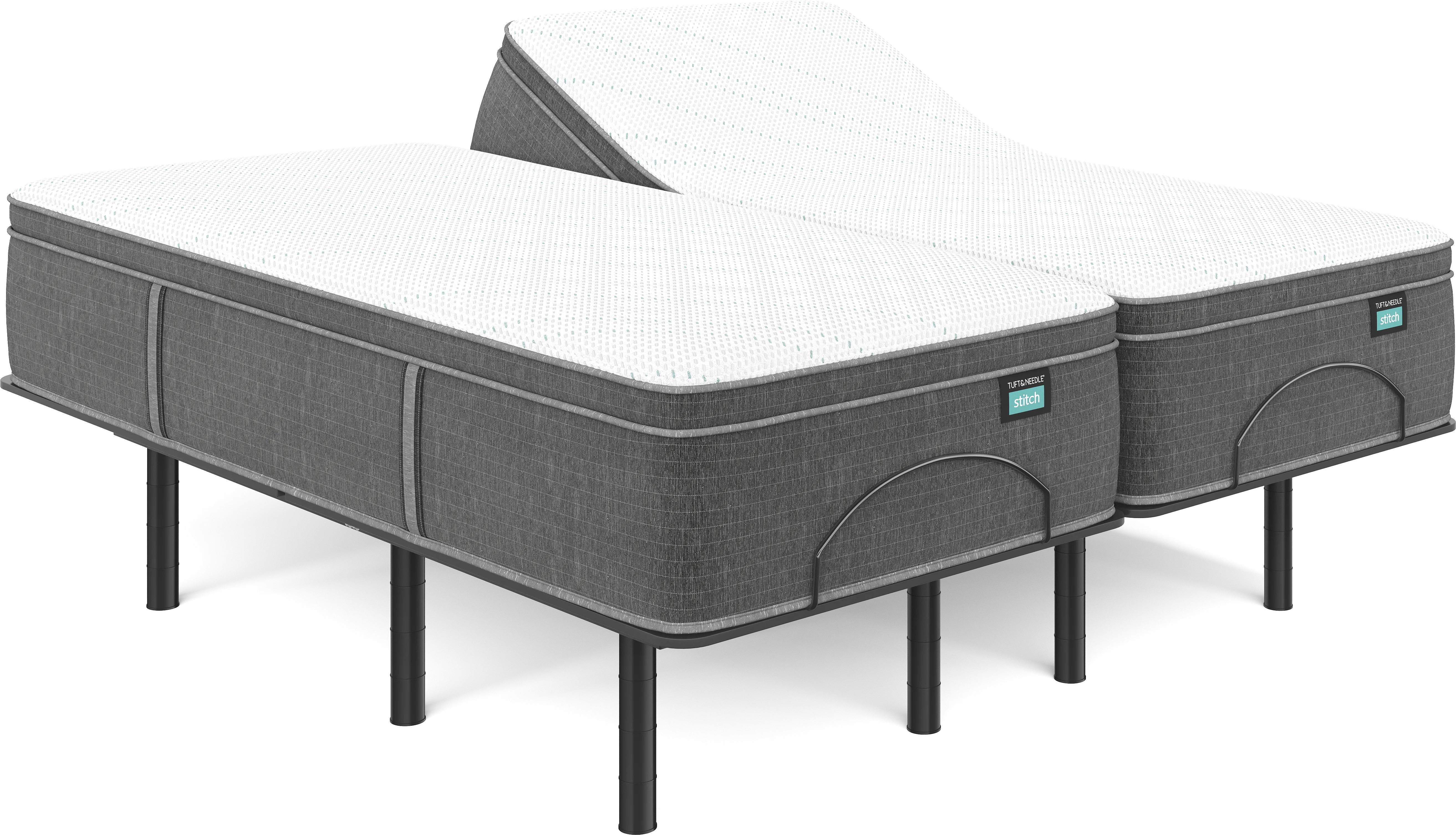 Tuft & Needle TN9.1 Split King Mattress Set with Head Up Only Base - Thumbnail - Image 1