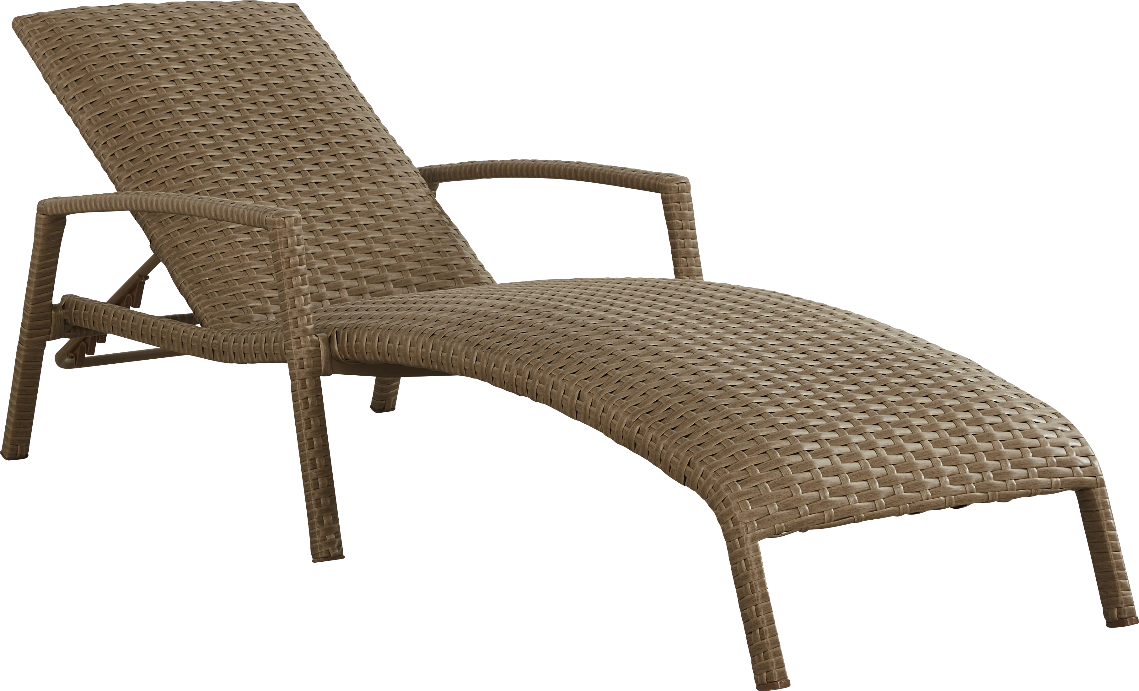 Paloma Brown Outdoor Chaise Lounge - Thumbnail - Image 1