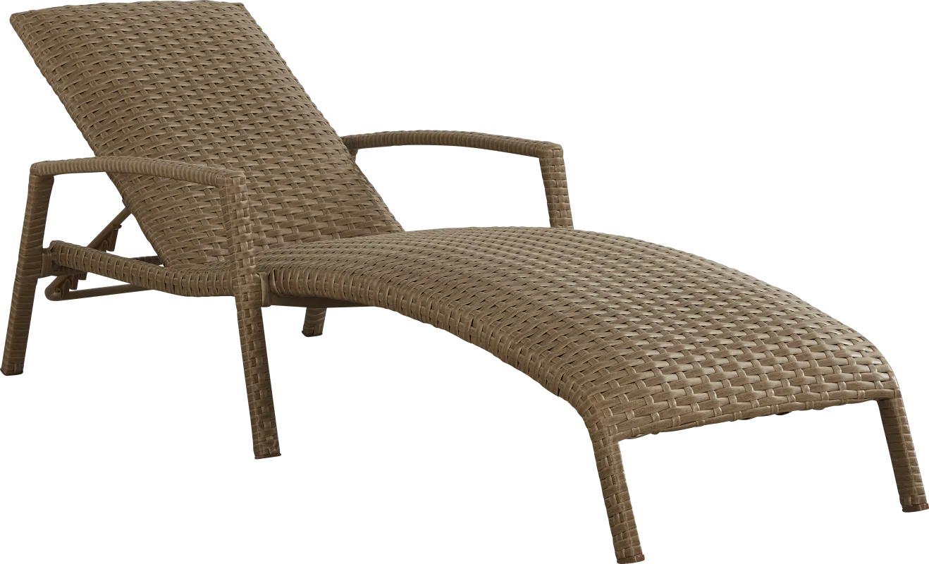 Paloma Brown Outdoor Chaise Lounge