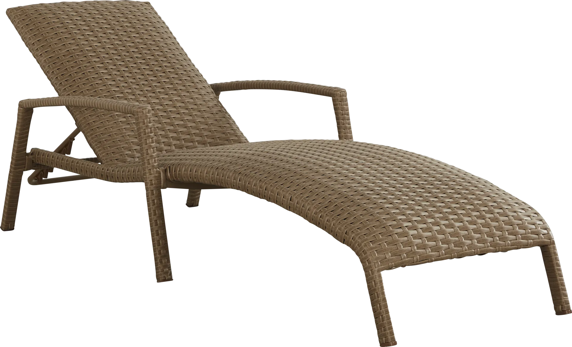Paloma Brown Outdoor Chaise Lounge - Image 1