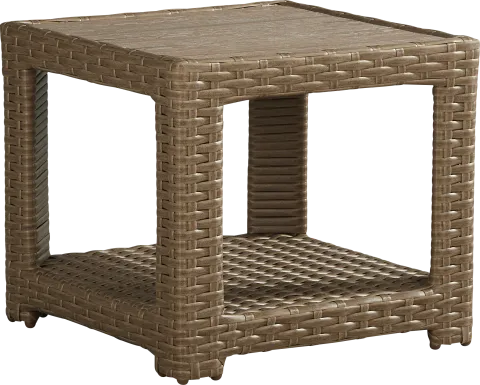 Paloma Brown Outdoor End Table
