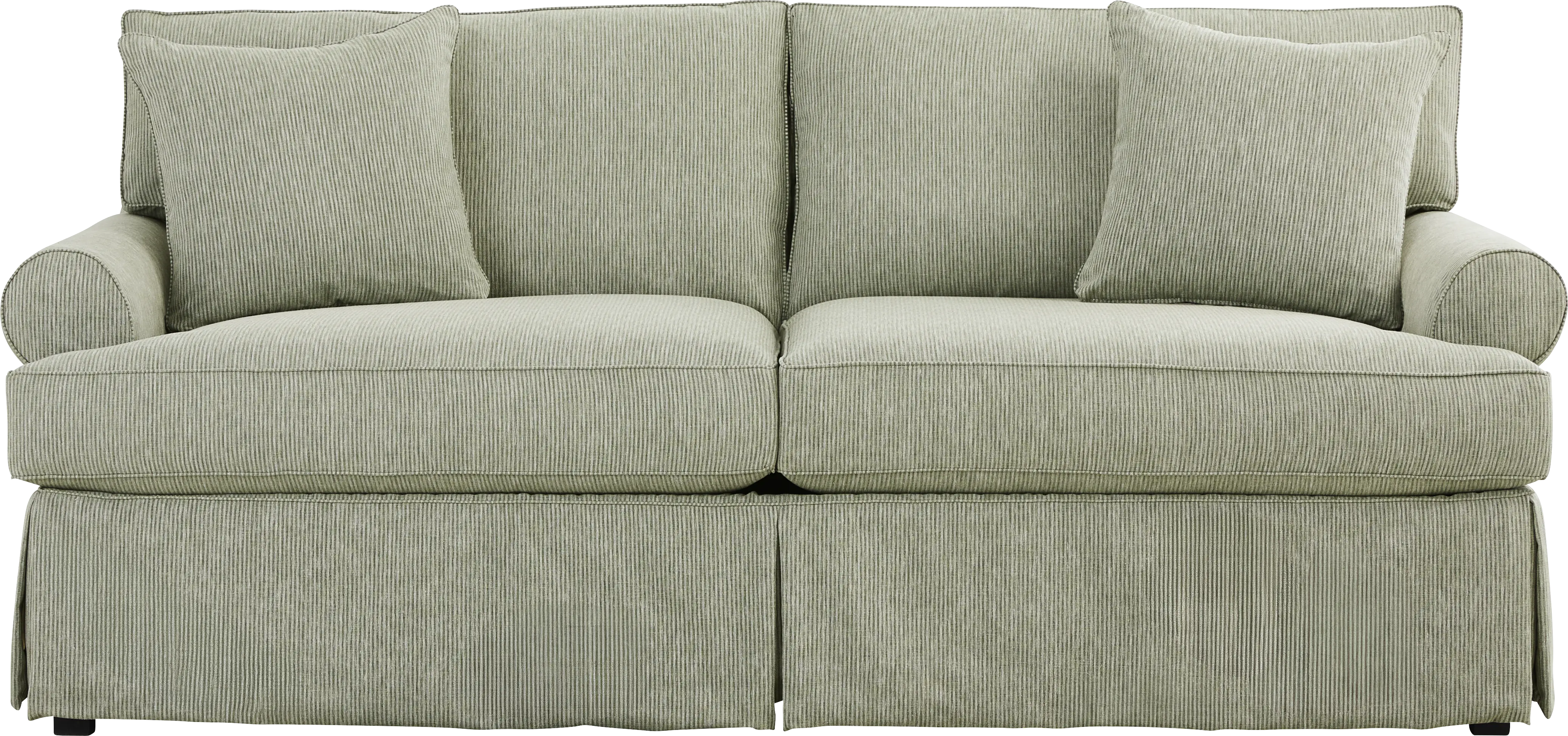 Beachside Walk Green Slipcover Sofa - Thumbnail - Image 1