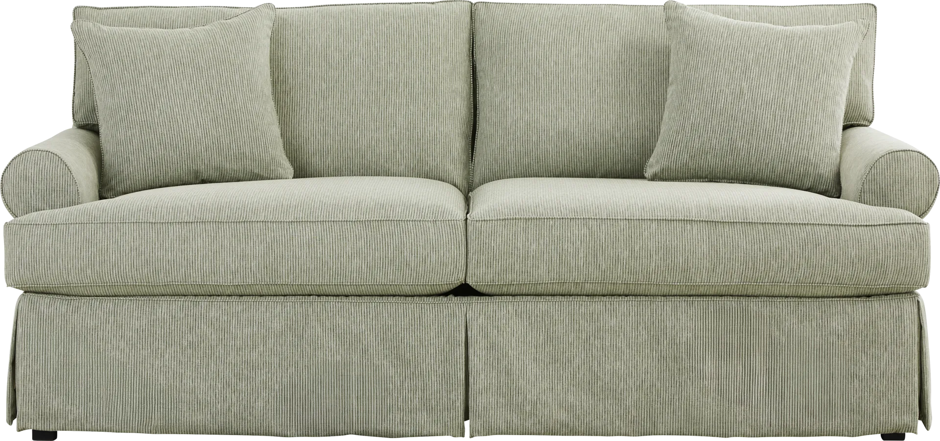 Beachside Walk Green Slipcover Sofa - Image 2