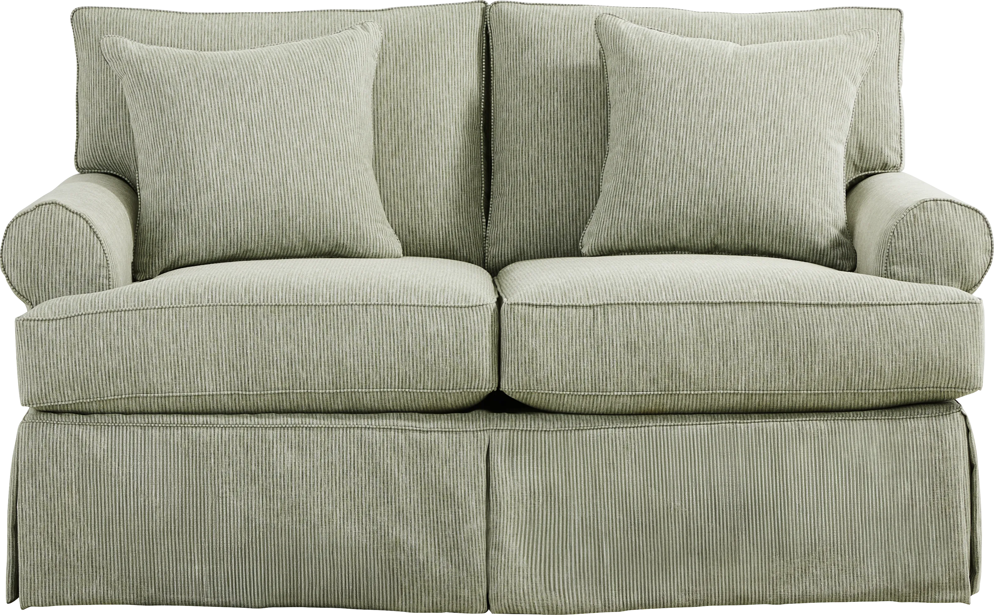 Beachside Walk Green Slipcover 5 Pc Living Room - Thumbnail - Image 4