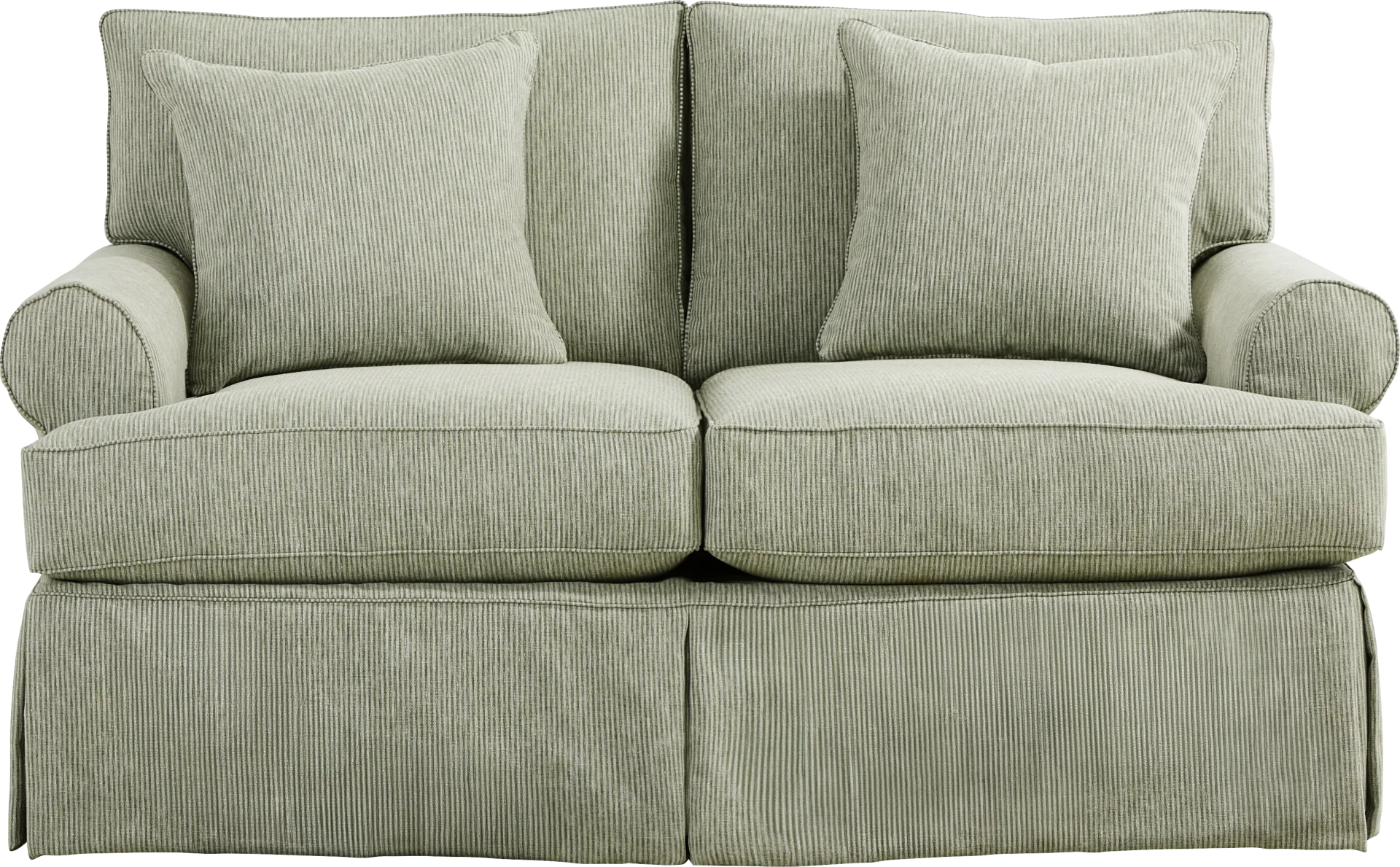 Beachside Walk Green Slipcover 5 Pc Living Room - Image 4