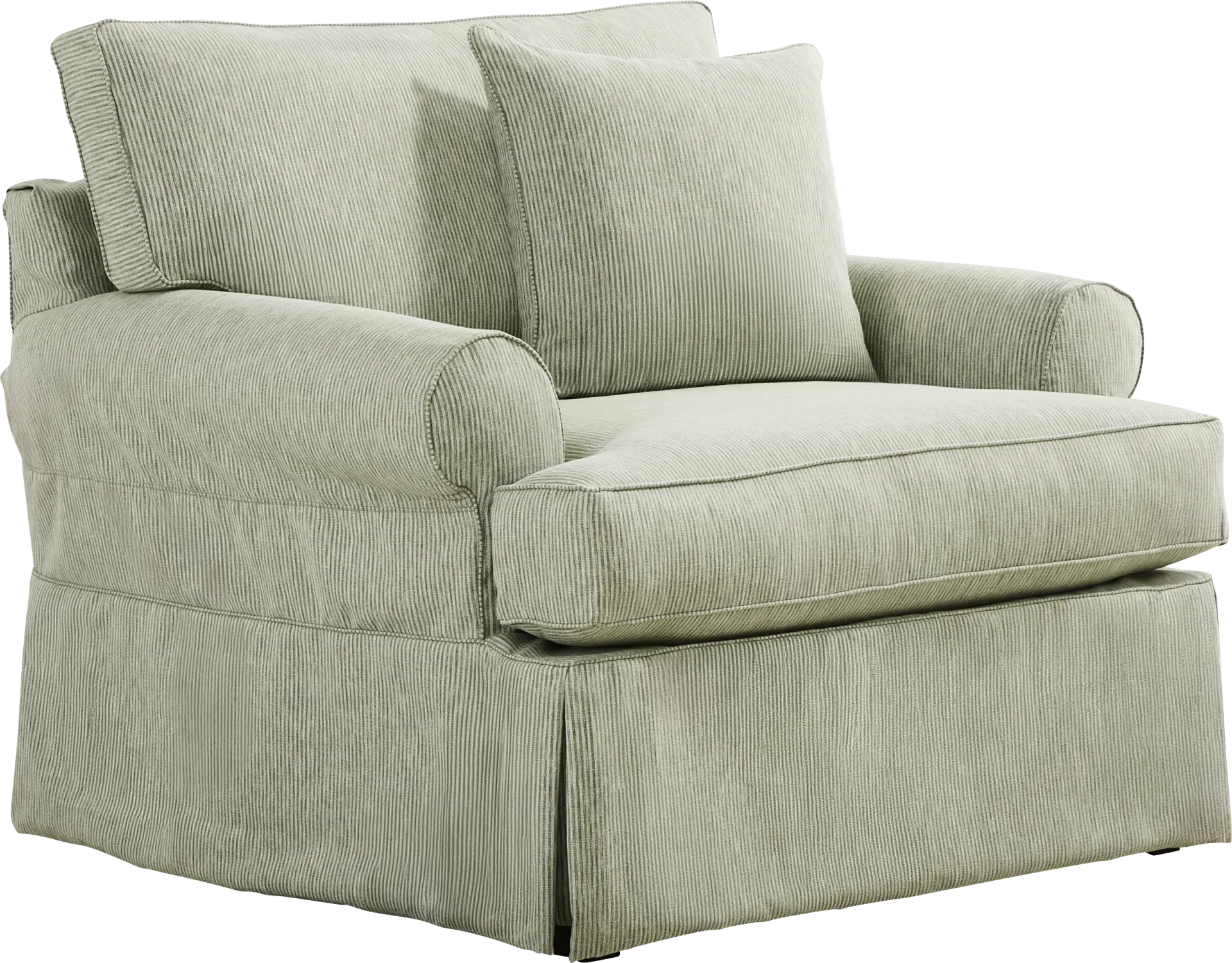 Beachside Walk Green Slipcover 8 Pc Living Room - Image 5
