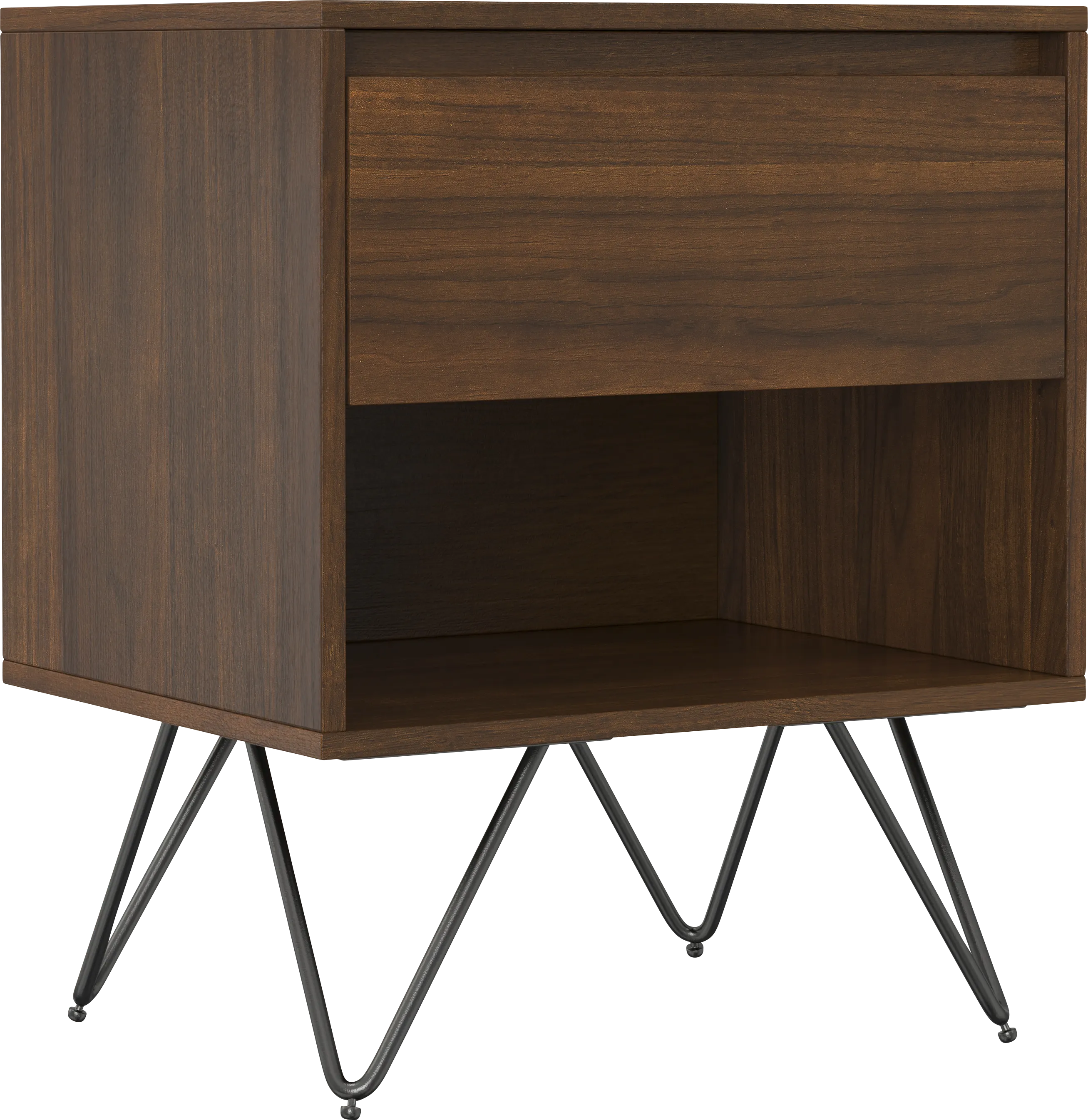 Sali Brown Nightstand - Thumbnail - Image 1