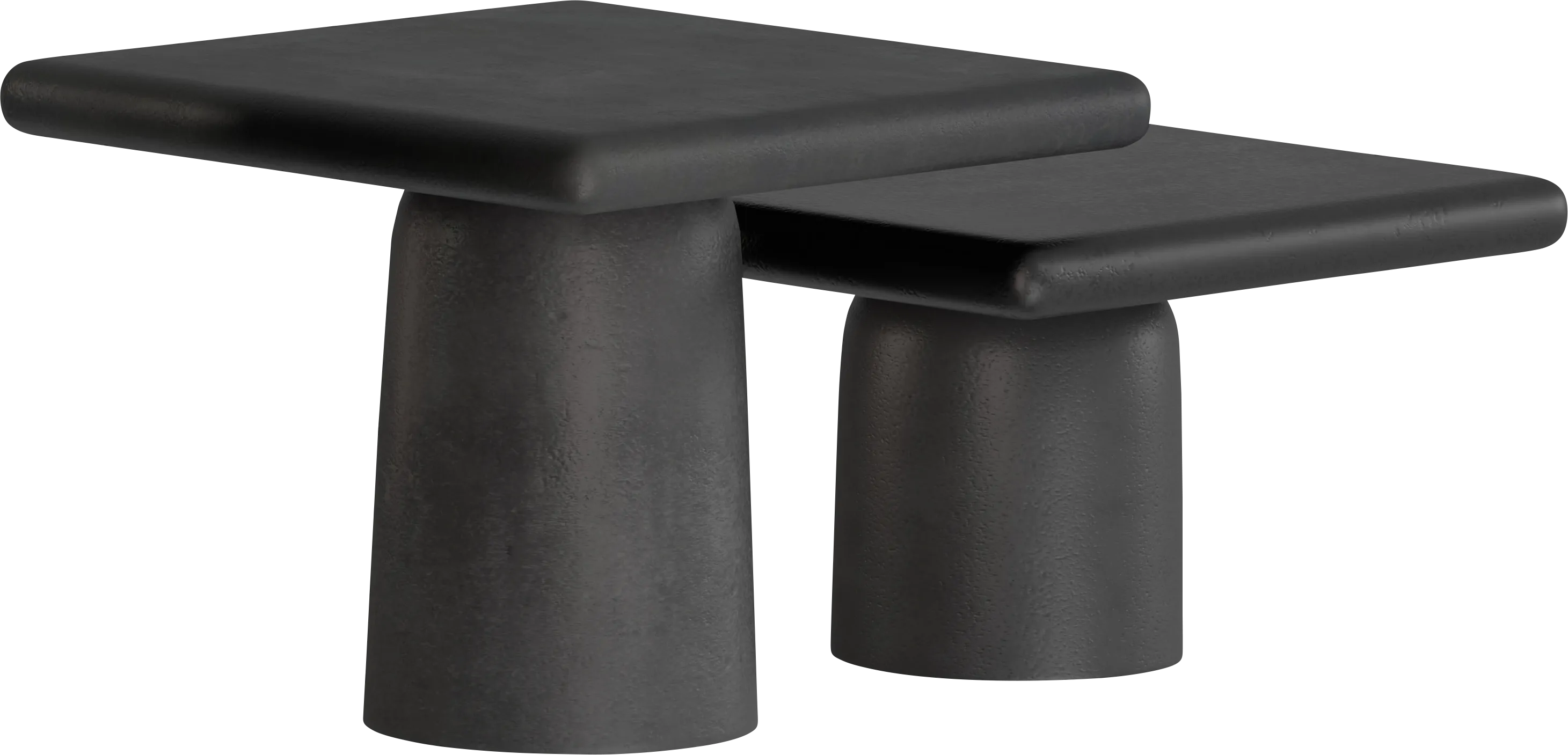 Arezo Black Nesting Table, Set of 2 - Thumbnail - Image 1