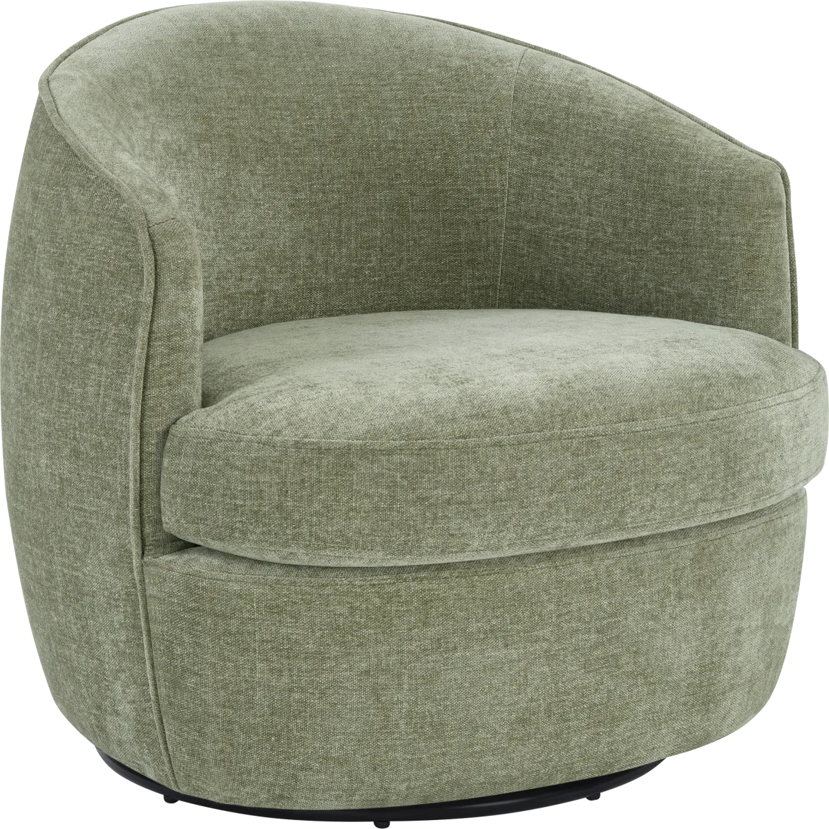 Ember Green Woven Swivel Chair | Rooms to Go