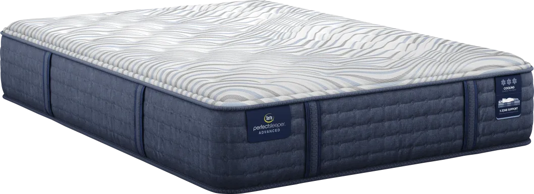 Serta Perfect Sleeper Advanced Medium Queen Mattress Set with Head Up Only Base