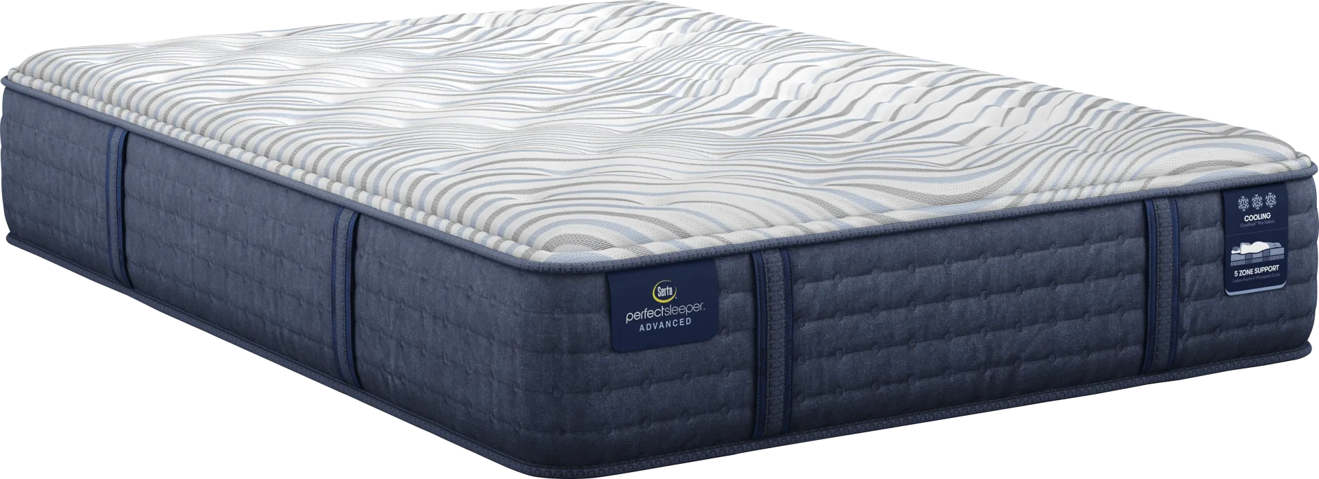 Serta Perfect Sleeper Advanced Medium King Mattress Set with Head Up Only Base