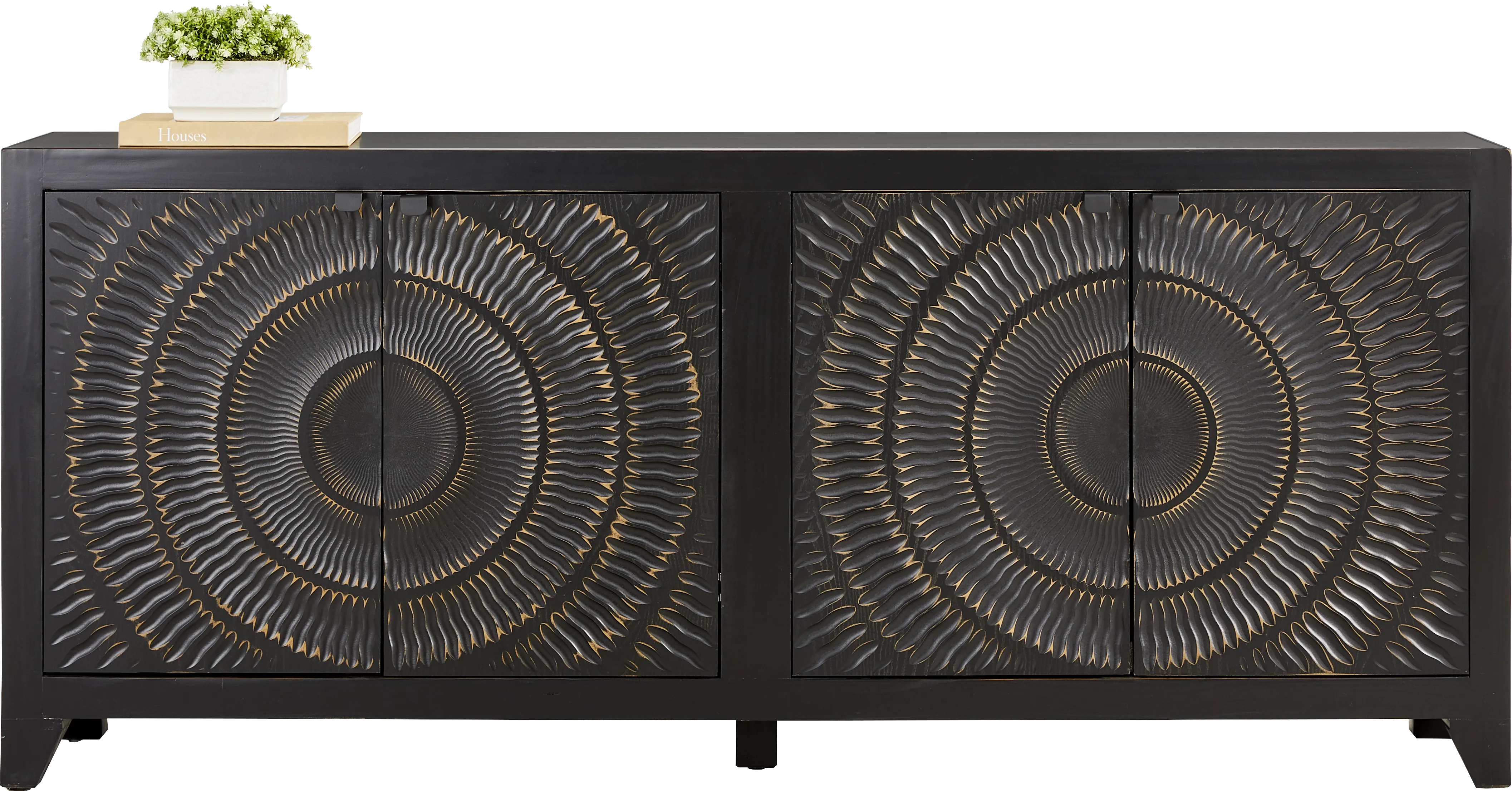 Summerhill Black Credenza - Thumbnail - Image 1