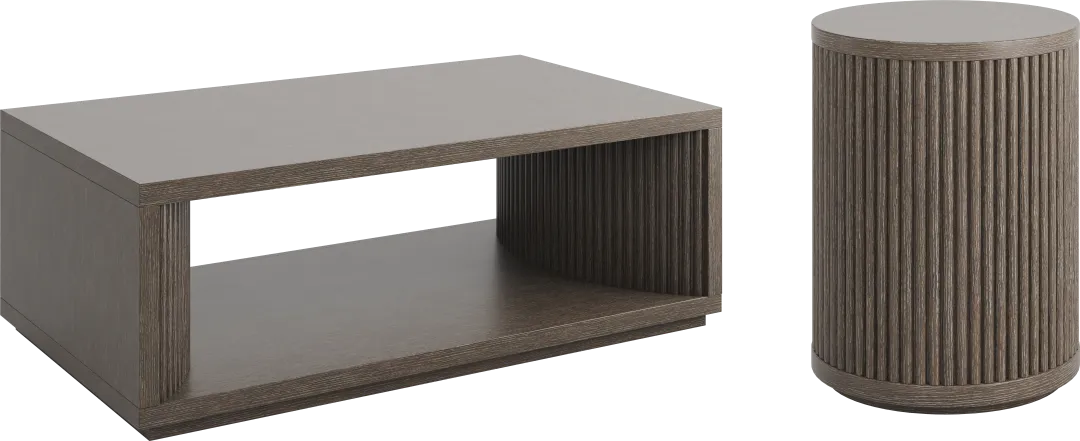 Eastchester Brown 2 Pc Table Set
