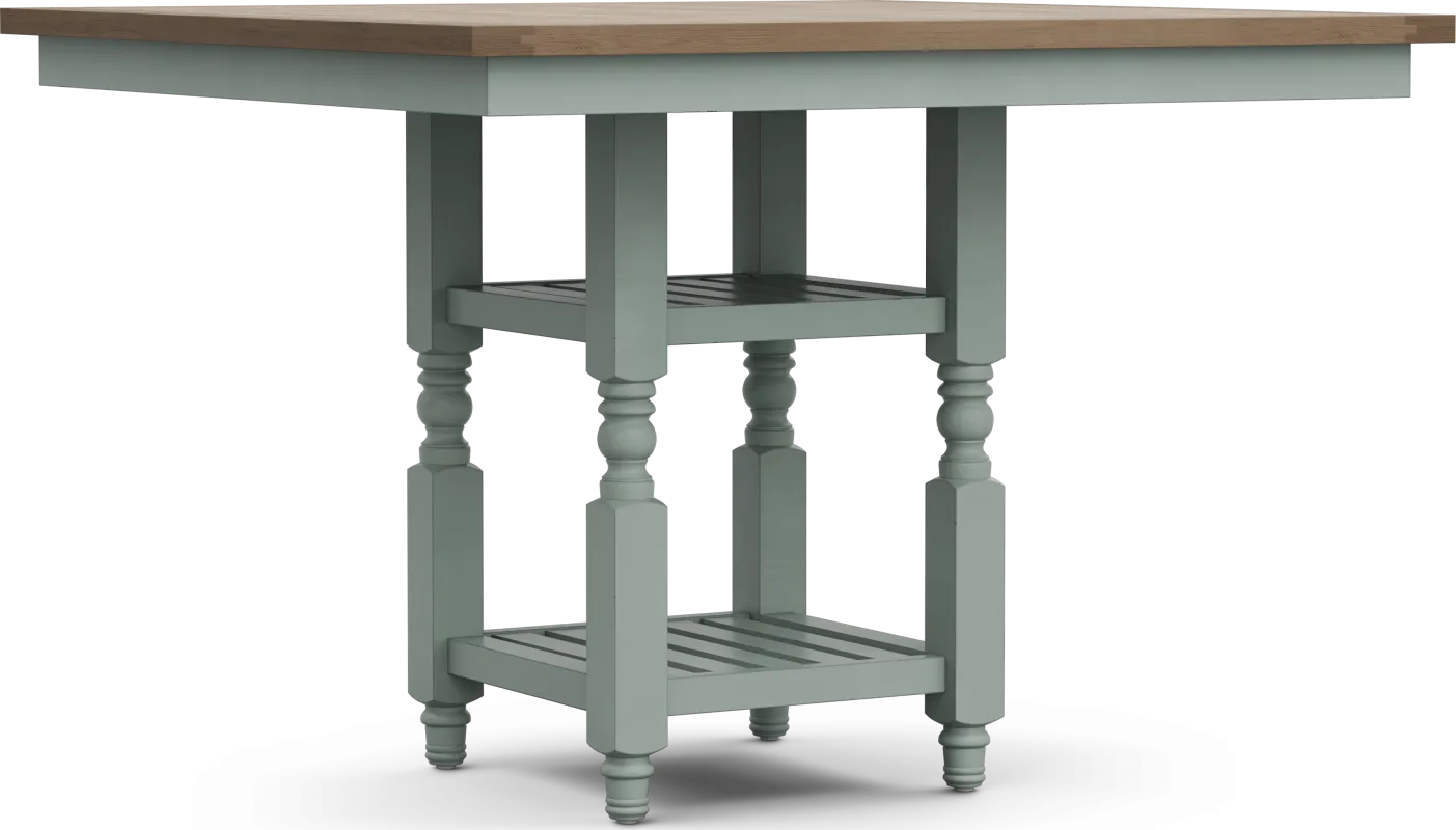 Spring Cottage Blue Counter Height Dining Table