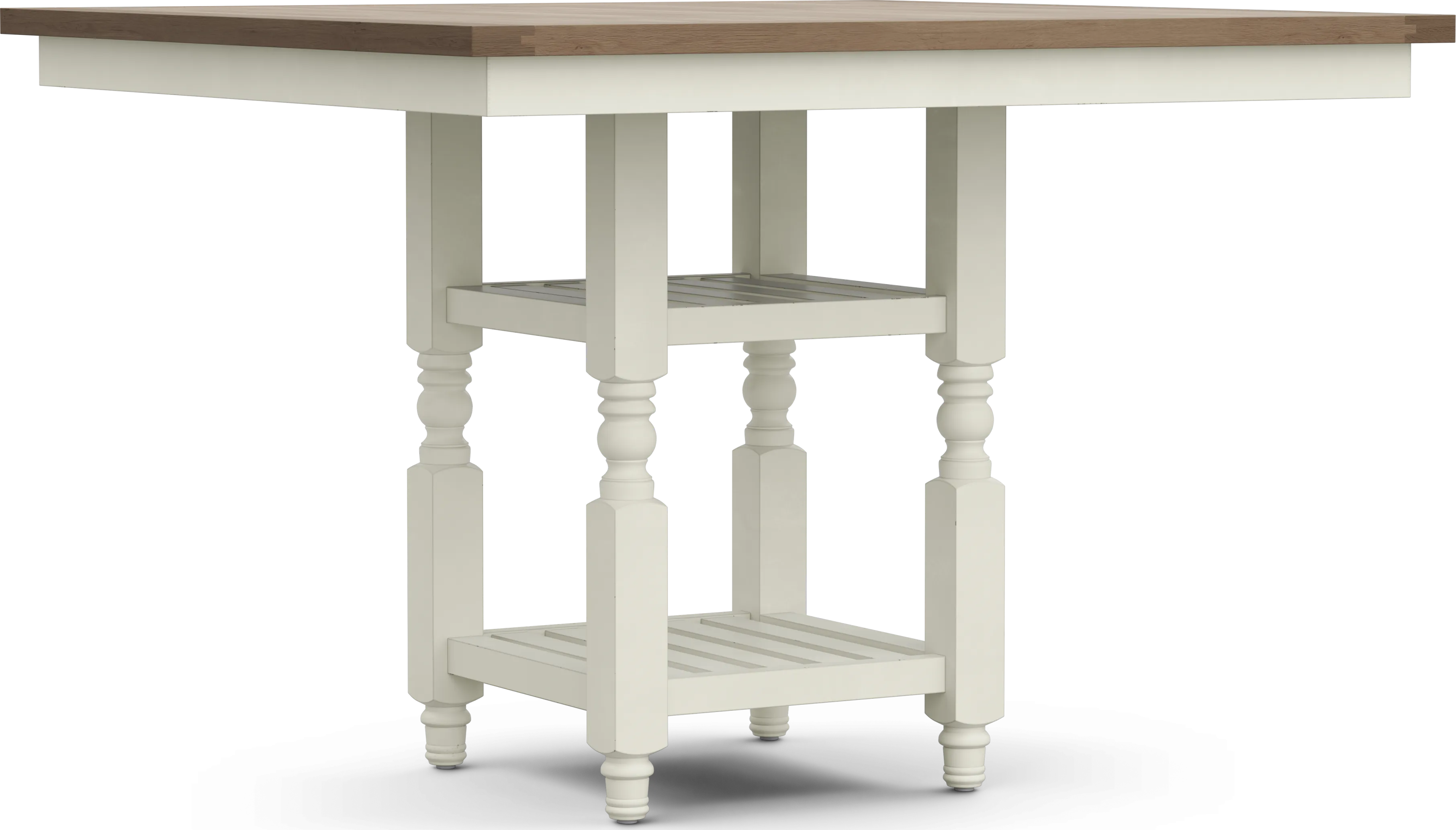 Spring Cottage White 6 Pc Counter Height Dining Set - Thumbnail - Image 2