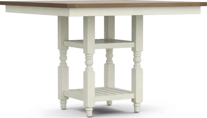 Spring Cottage White Counter Height Dining Table