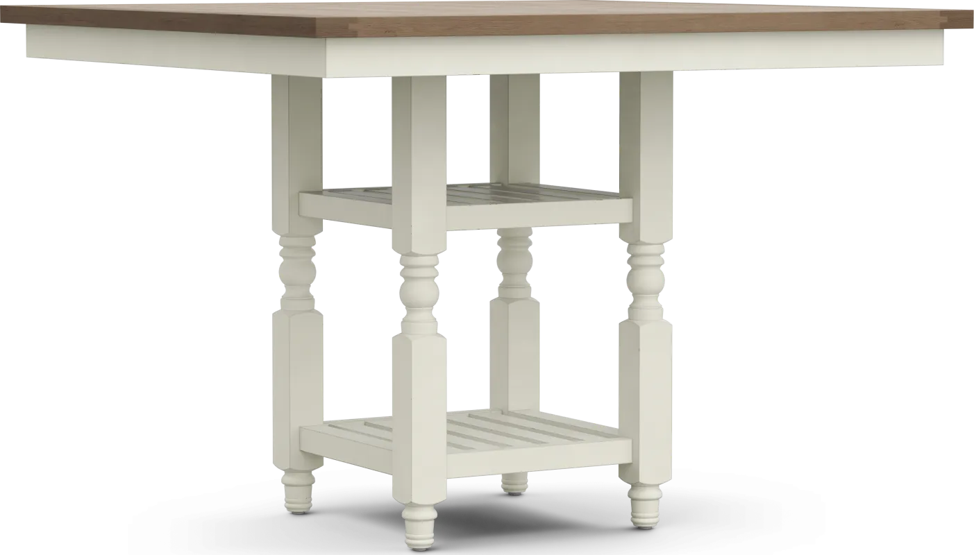 Spring Cottage White Counter Height Dining Table