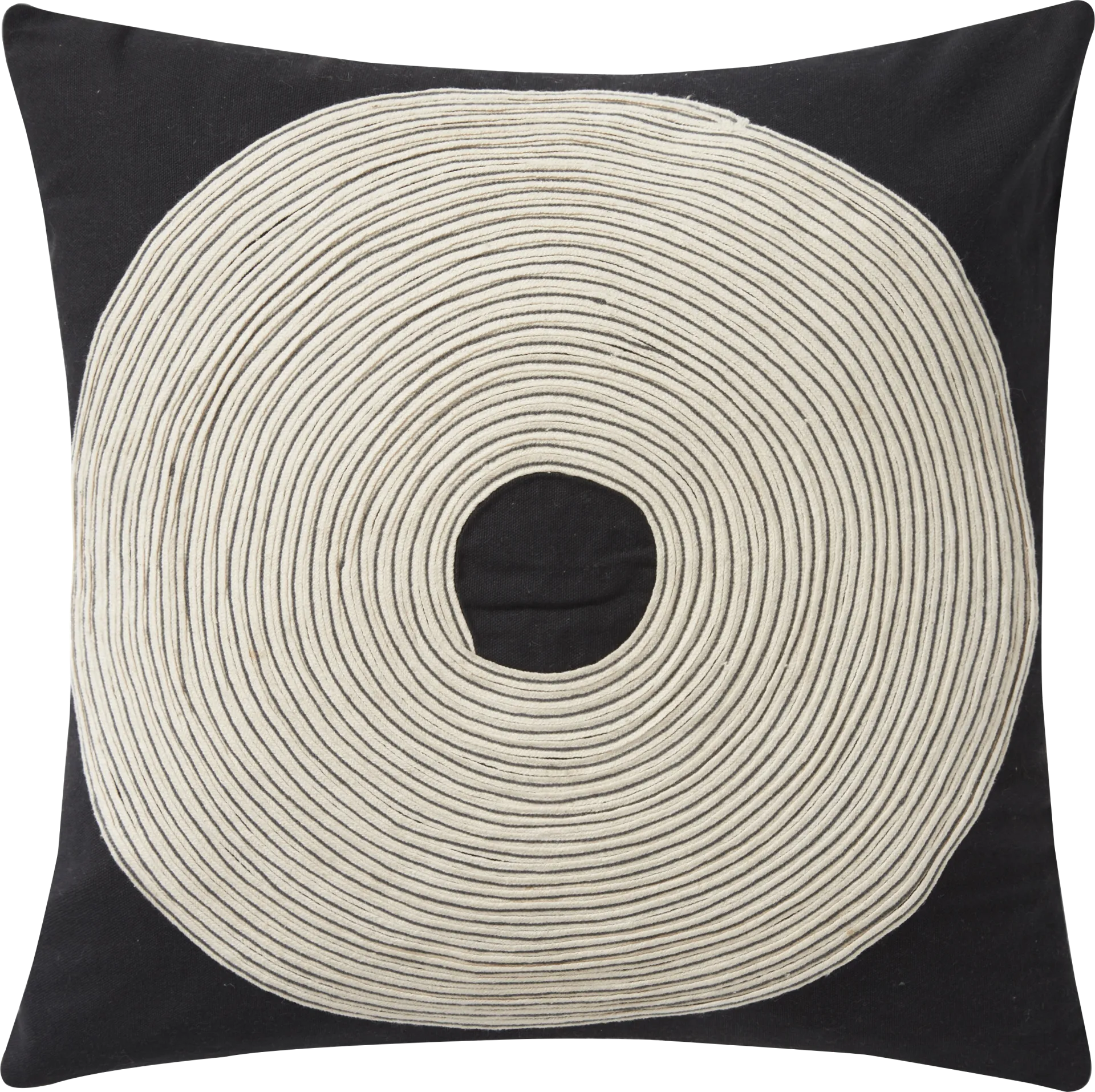Noir Black Accent Pillow