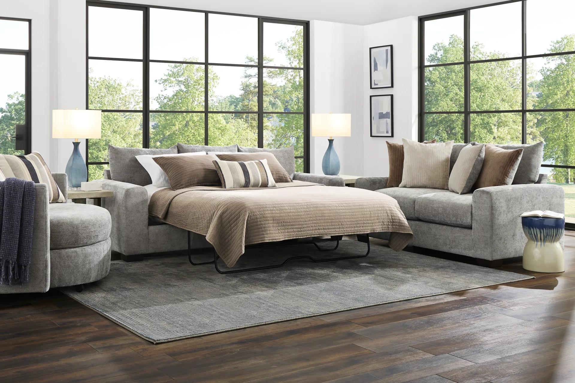Martin Gray Sleeper Sofa - Image 1