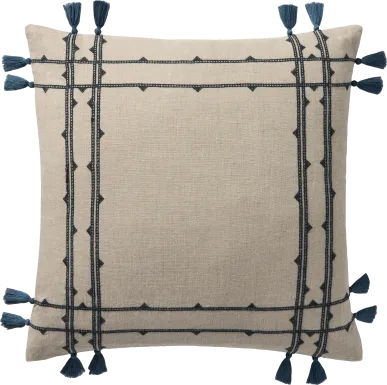 Fray Beige Accent Pillow