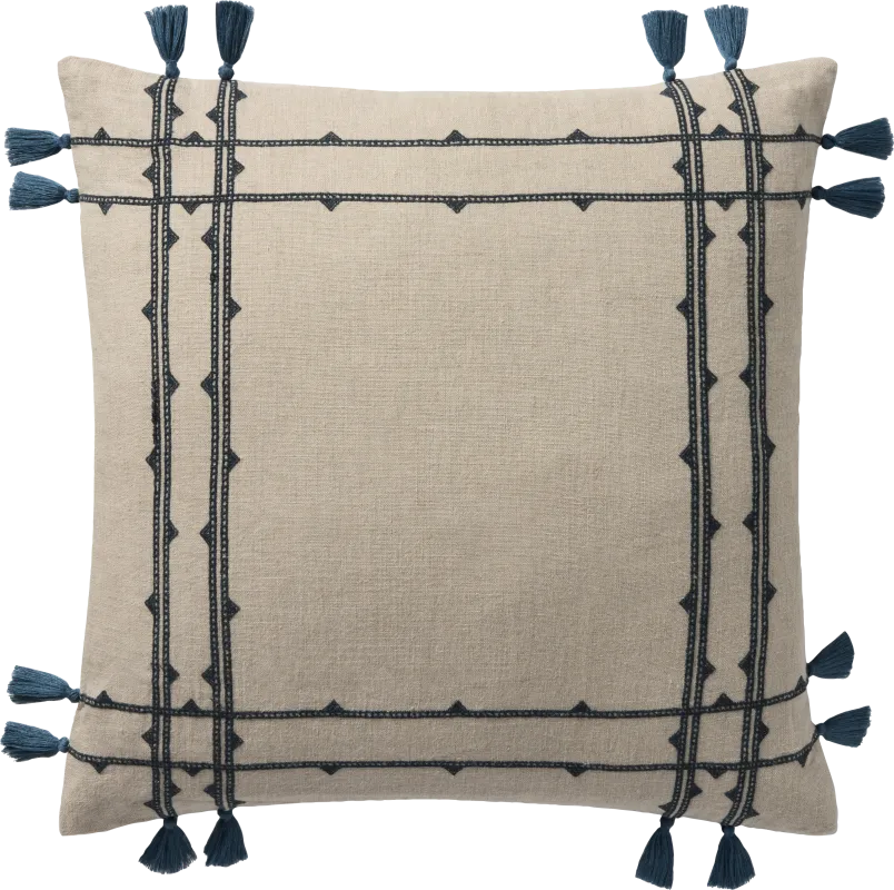 Fray Beige Accent Pillow