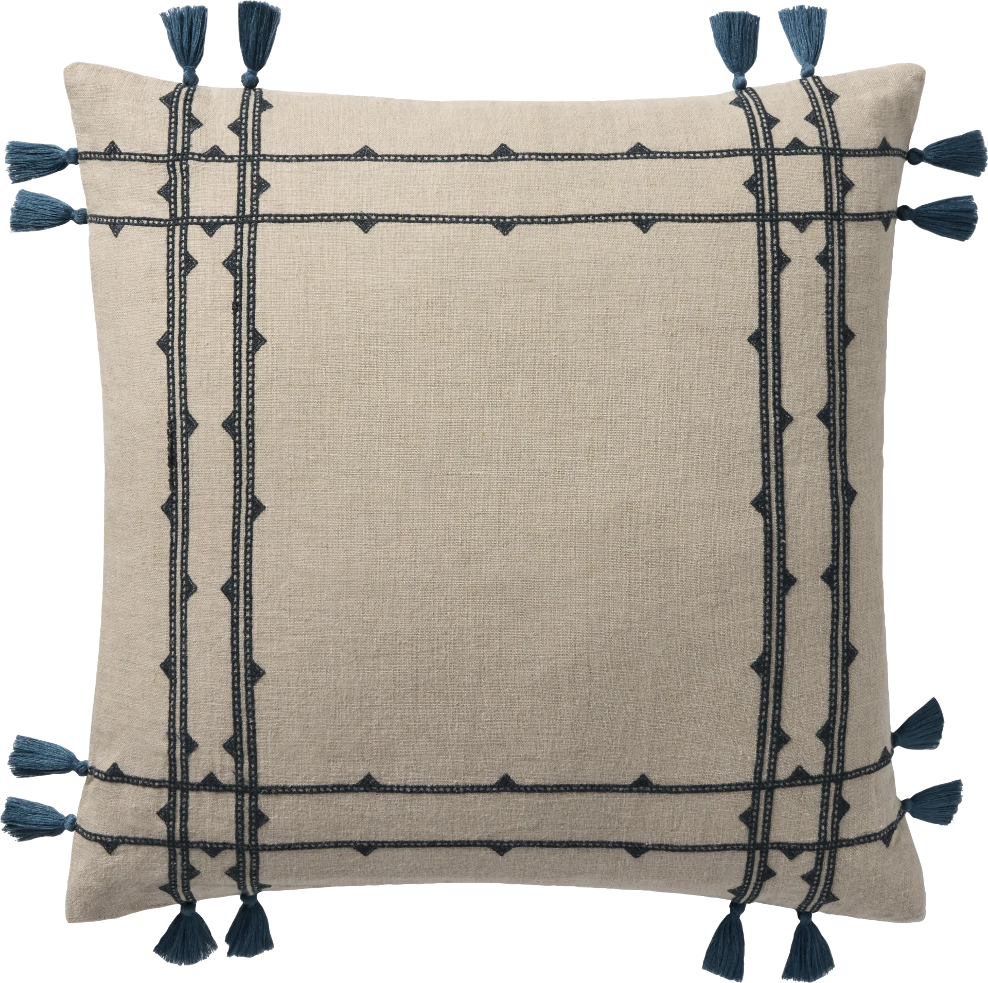Fray Beige Accent Pillow - Image 1