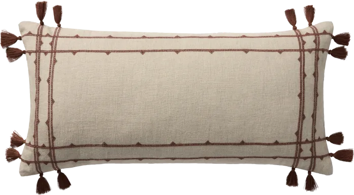 Fray Rust Accent Pillow