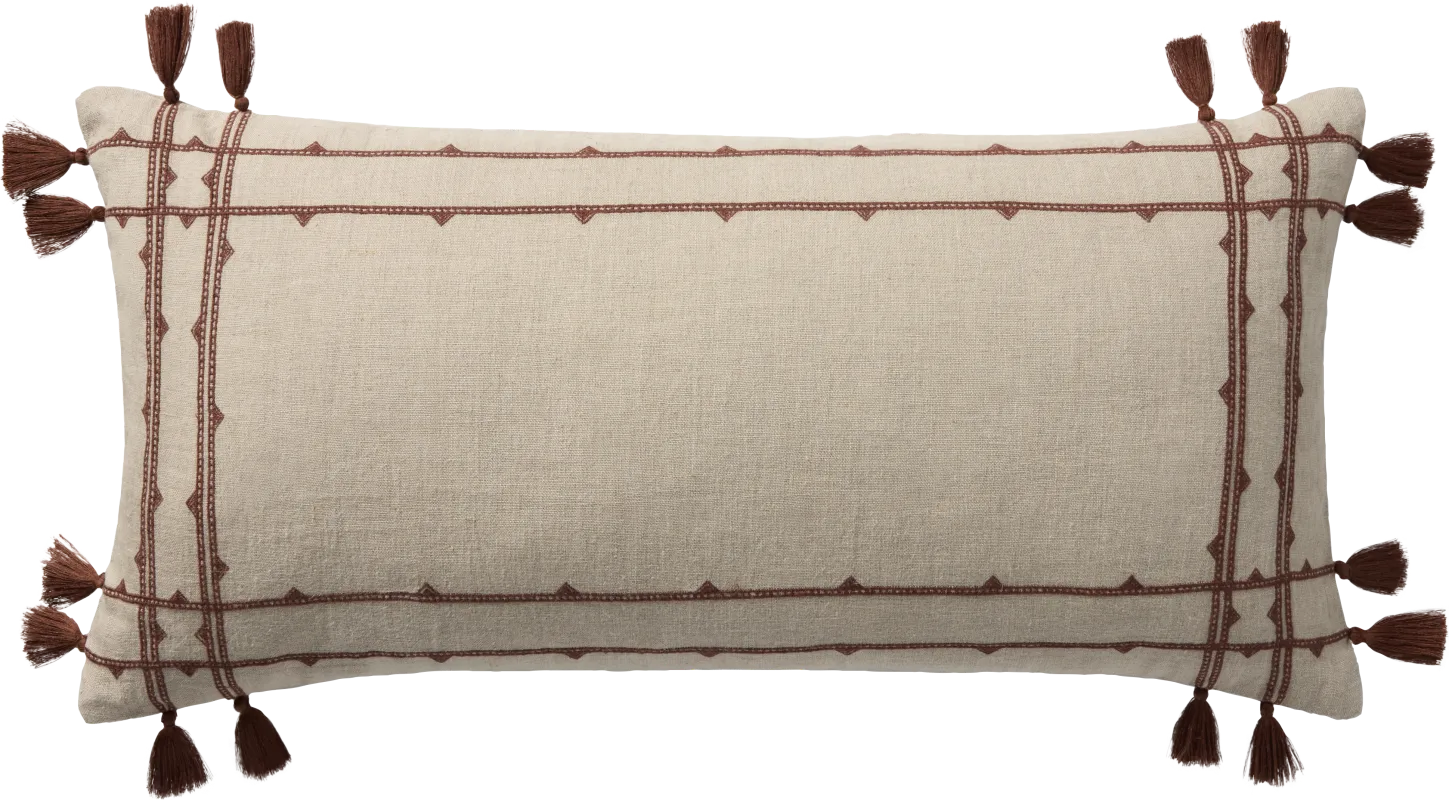 Fray Rust Accent Pillow