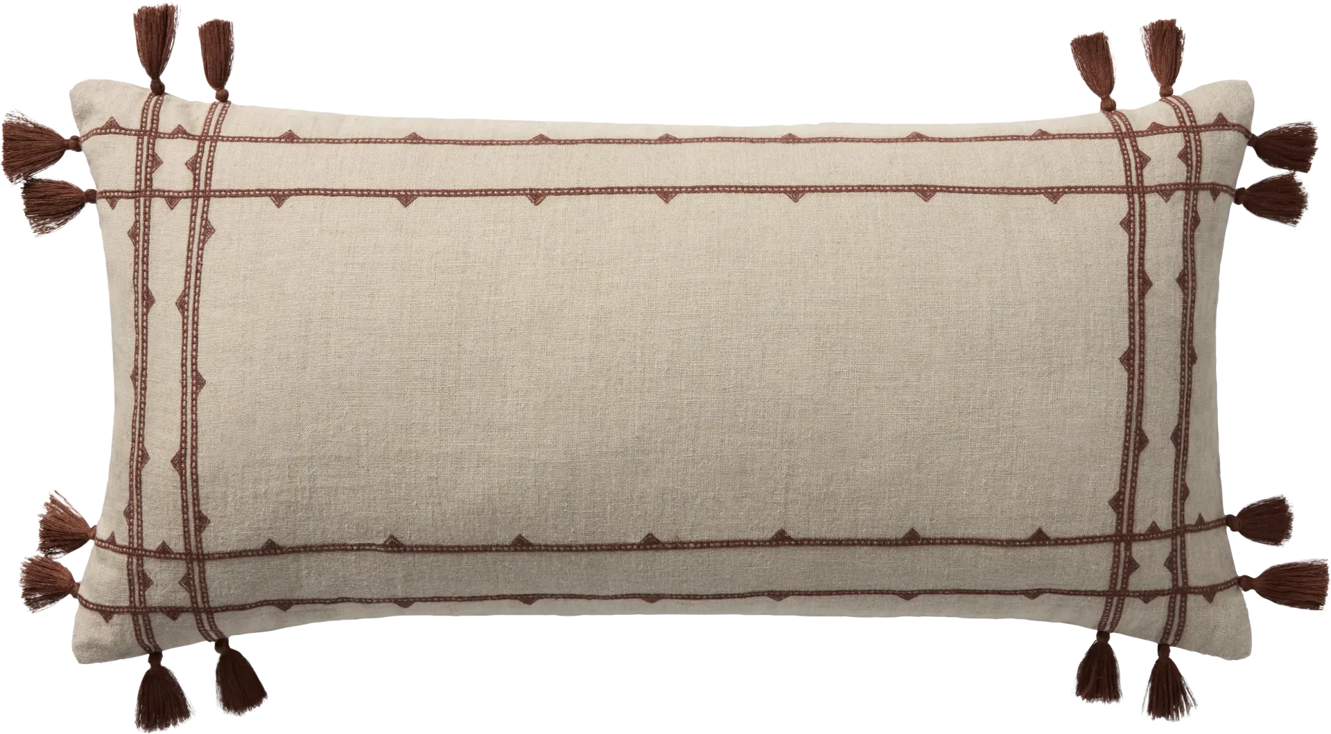 Fray Rust Accent Pillow