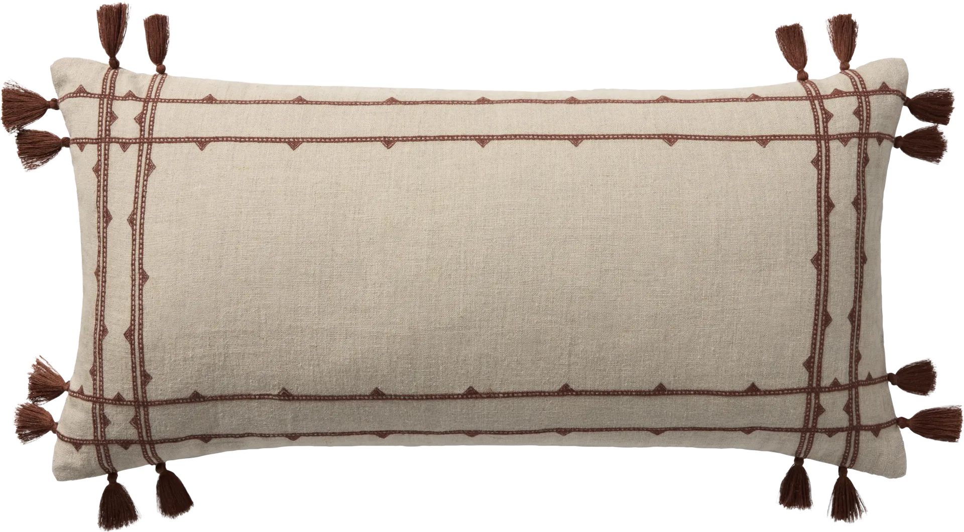 Fray Rust Accent Pillow - Image 1