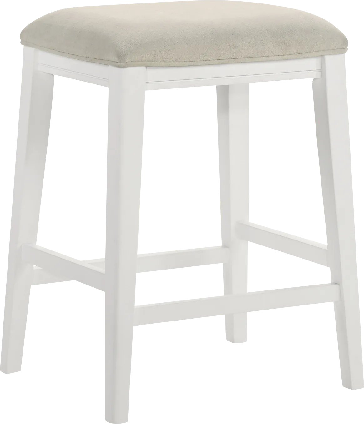 Oakcona White Counter Height Stool - Thumbnail - Image 1