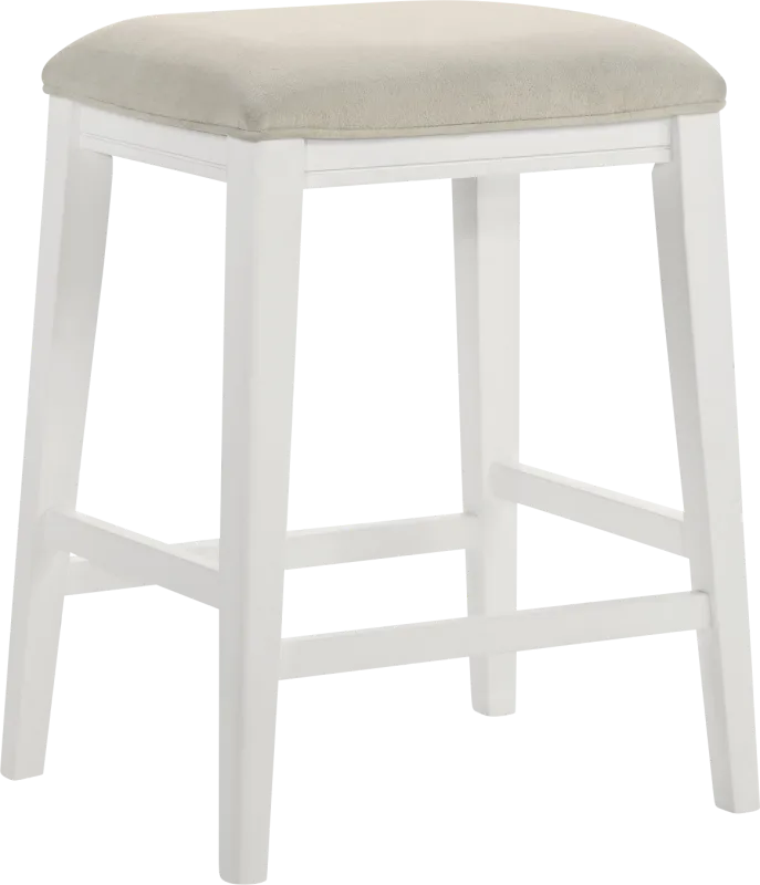 Oakcona White Counter Height Stool