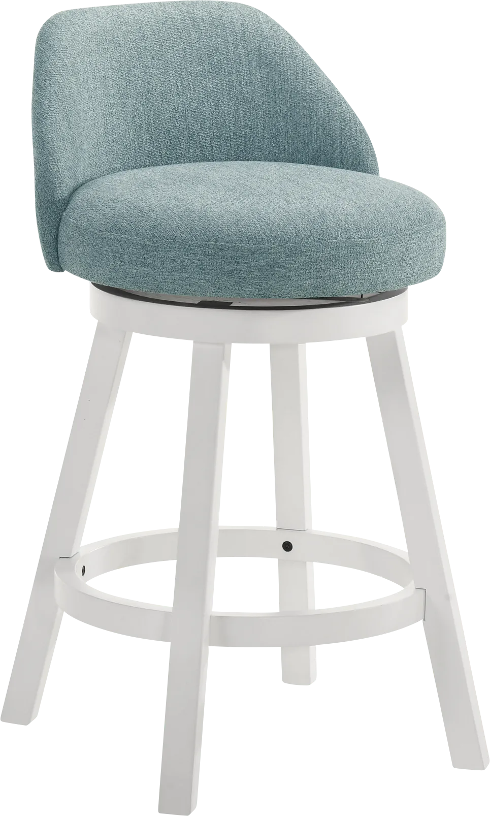 Peachworld Blue Swivel Counter Height Stool - Thumbnail - Image 1