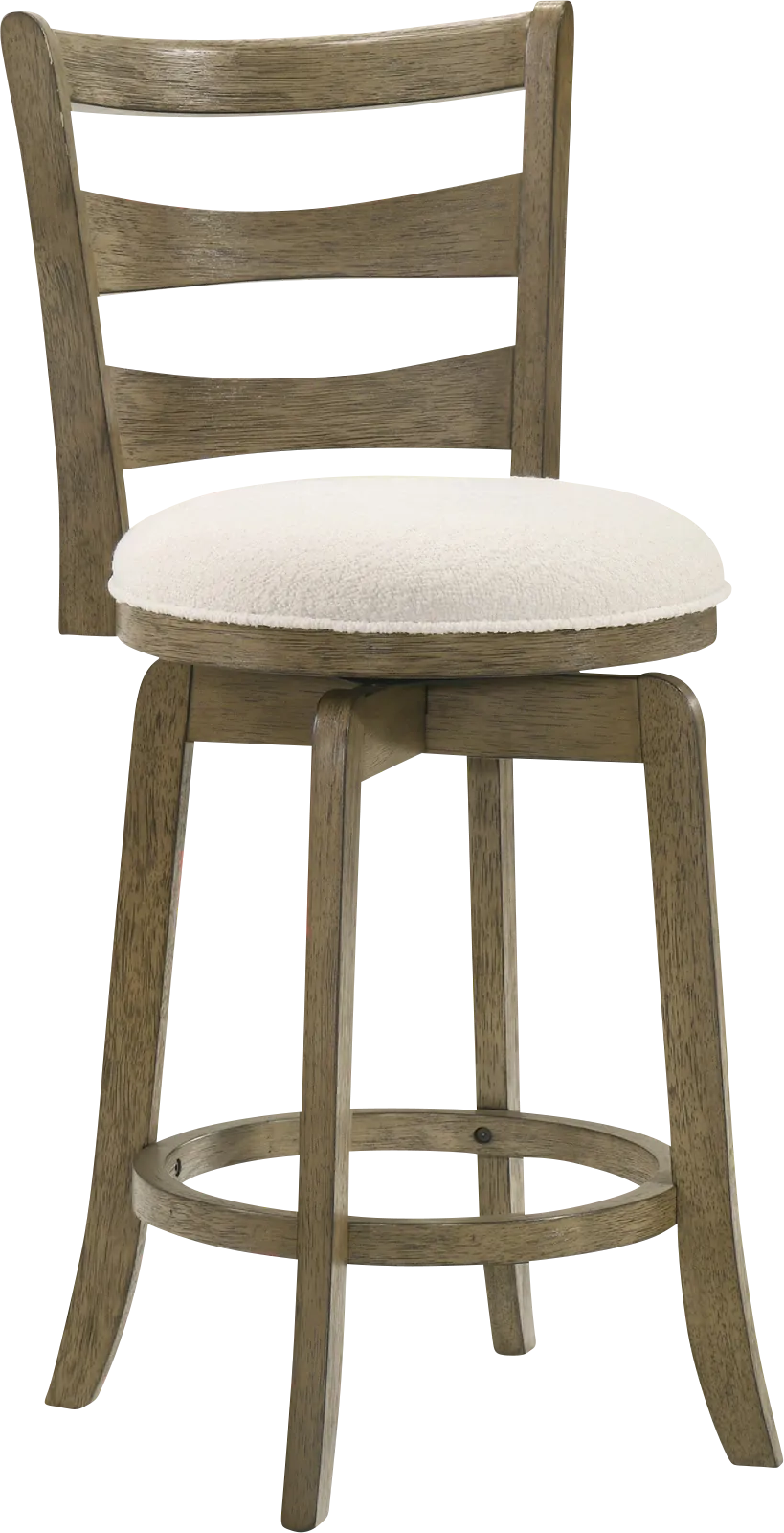 Tuliprover Brown Swivel Counter Height Stool - Thumbnail - Image 1