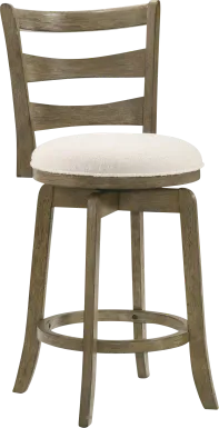 Tuliprover Brown Swivel Counter Height Stool