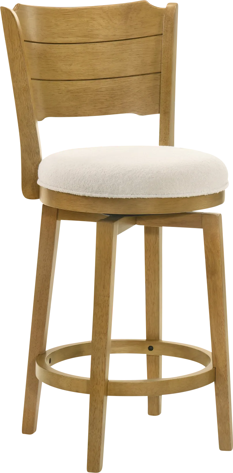 Covencaster Natural Swivel Counter Height Stool - Image 1