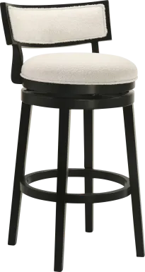 Ridgemark White Swivel Barstool