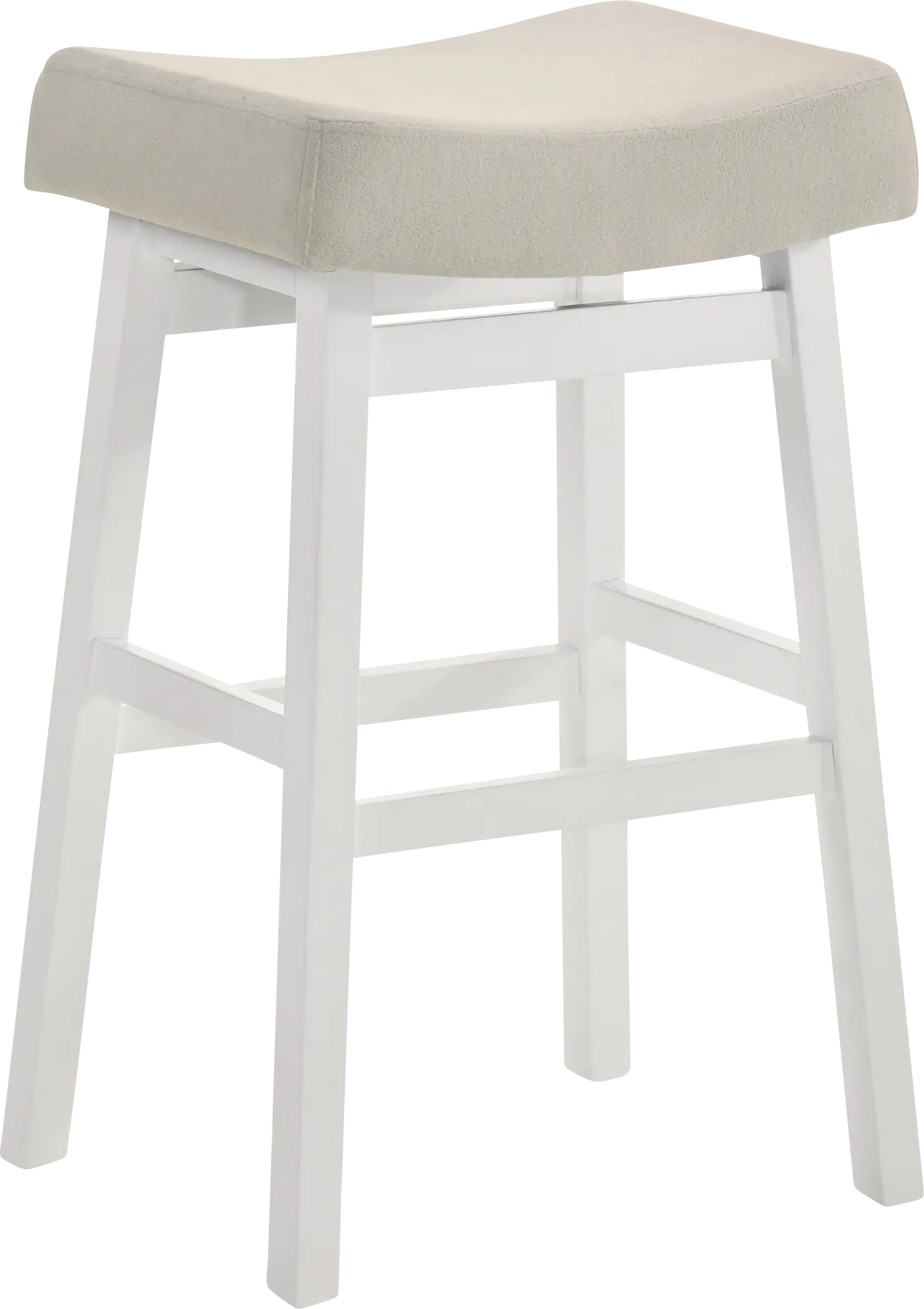 Crescroft White Barstool